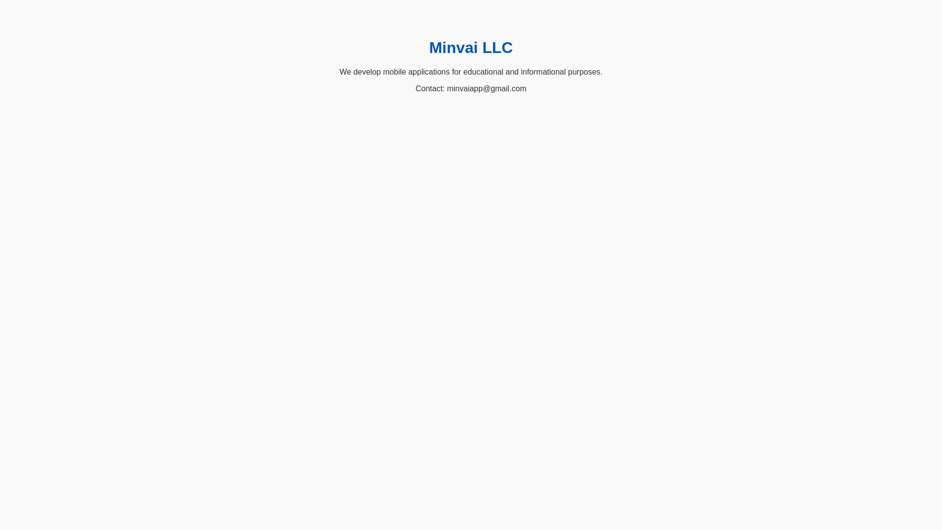 website screenshot of https://minvai.pages.dev/