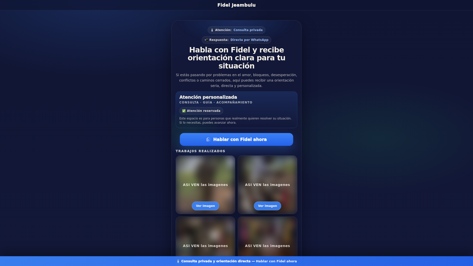website screenshot of https://fideldevillamella.com/