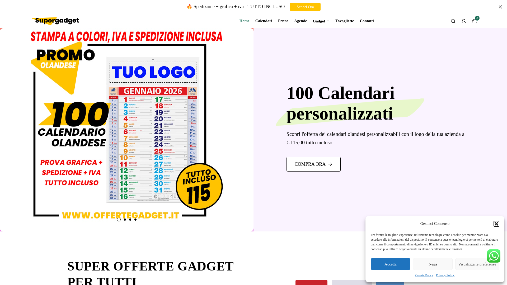 website screenshot of https://madrigano.it/