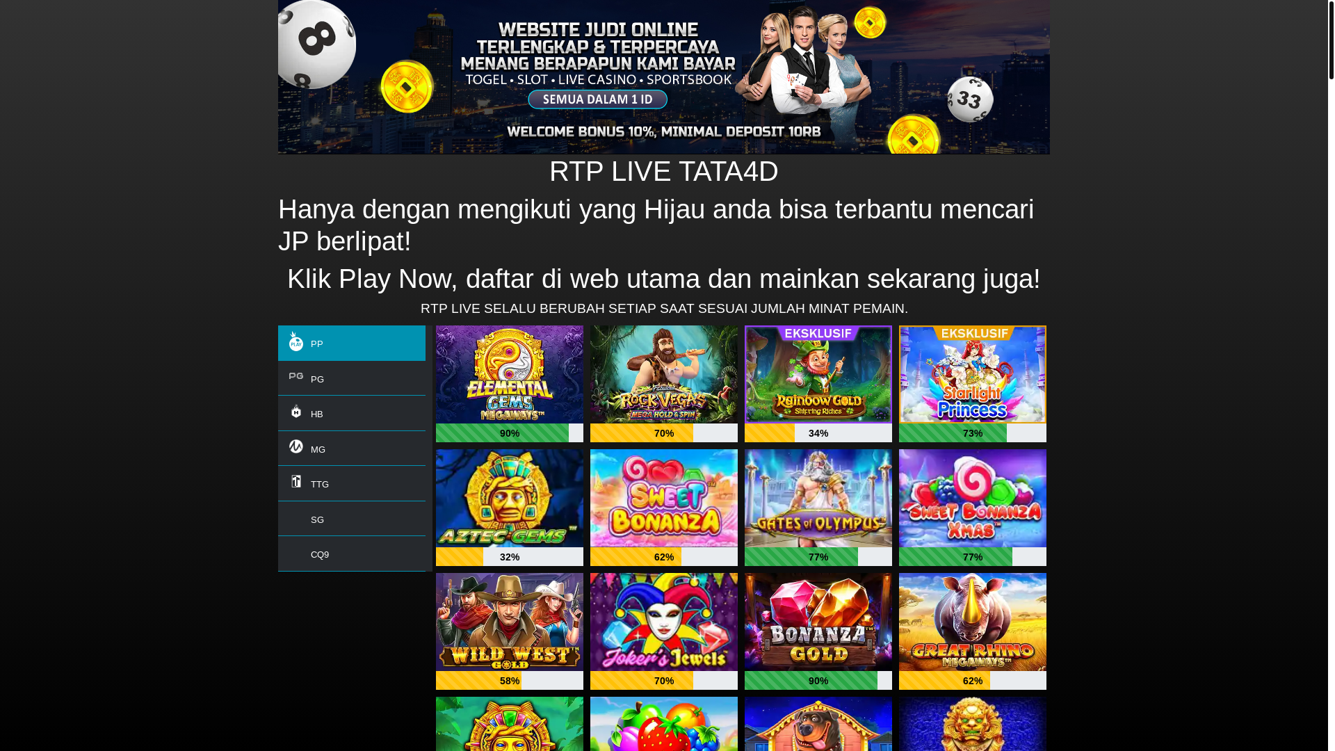 website screenshot of https://rtptata4d19.xyz/