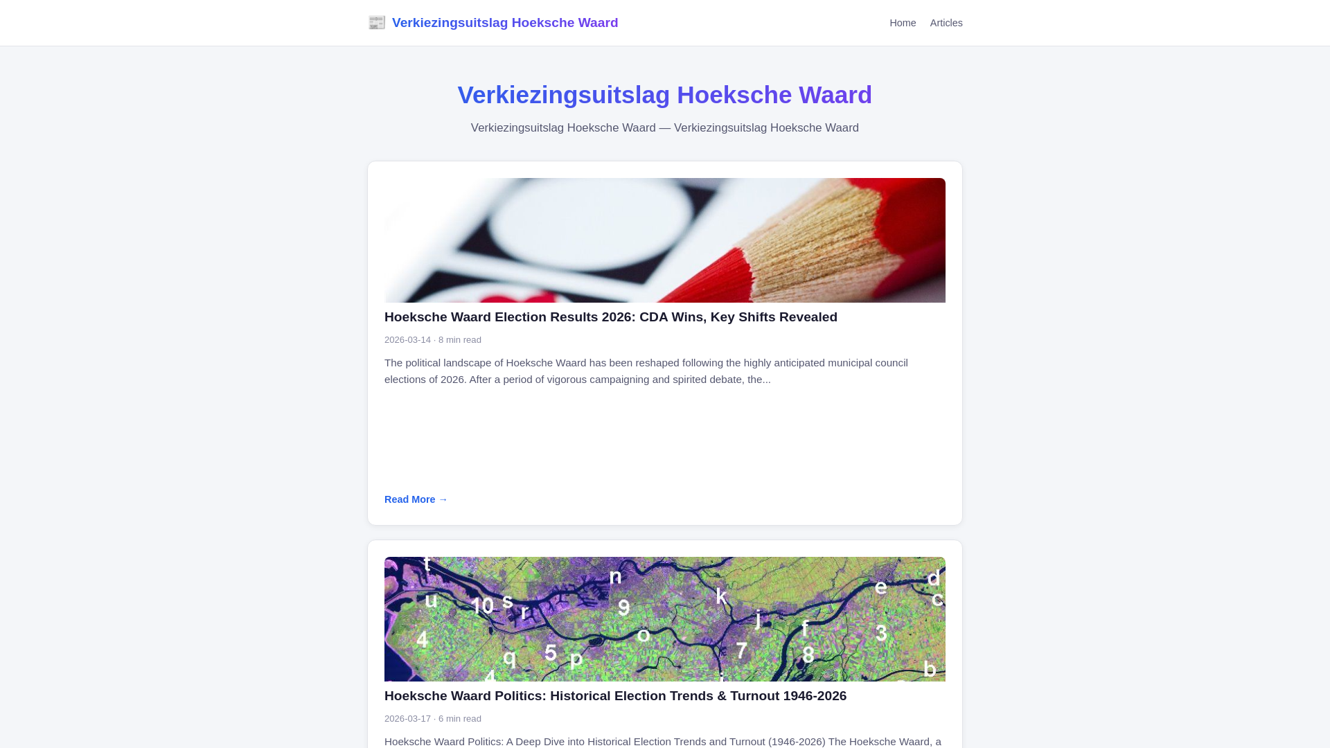 website screenshot of https://verkiezingsuitslag-hoeksche-waard.pages.dev/