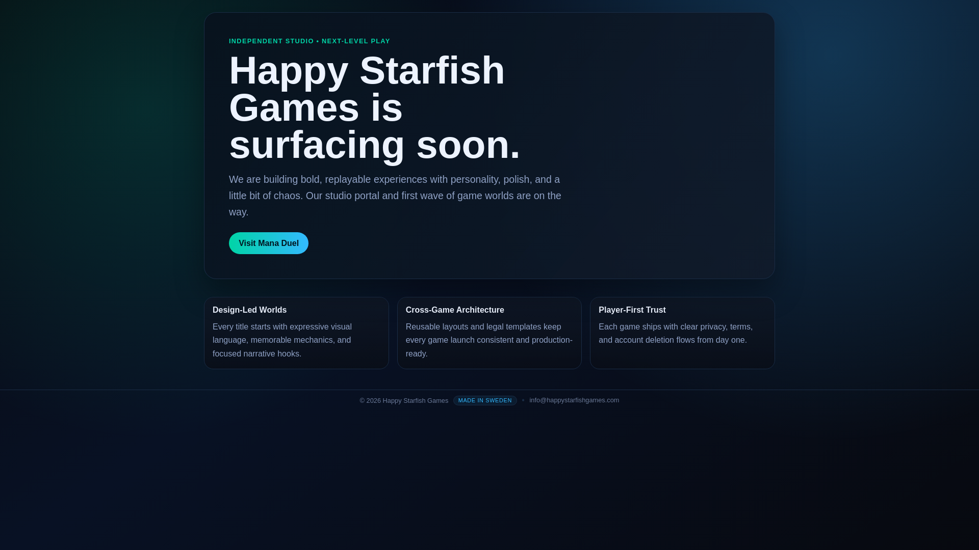 website screenshot of https://happy-starfish-games.pages.dev/