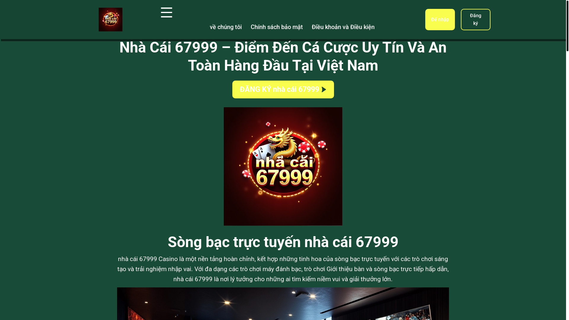 website screenshot of https://nhacai67999.cc/