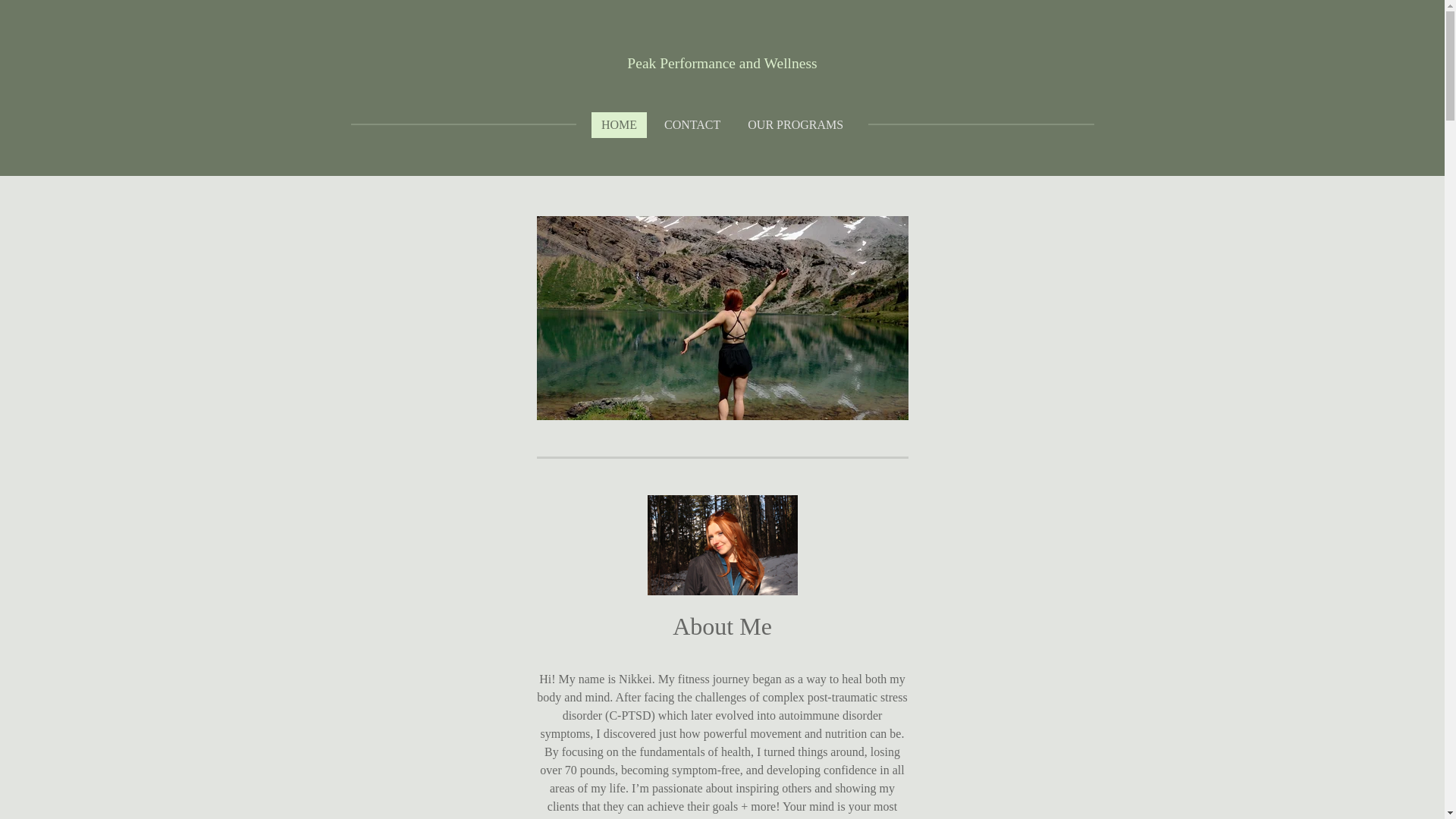 website screenshot of https://peakperformanceandwellness.ca/