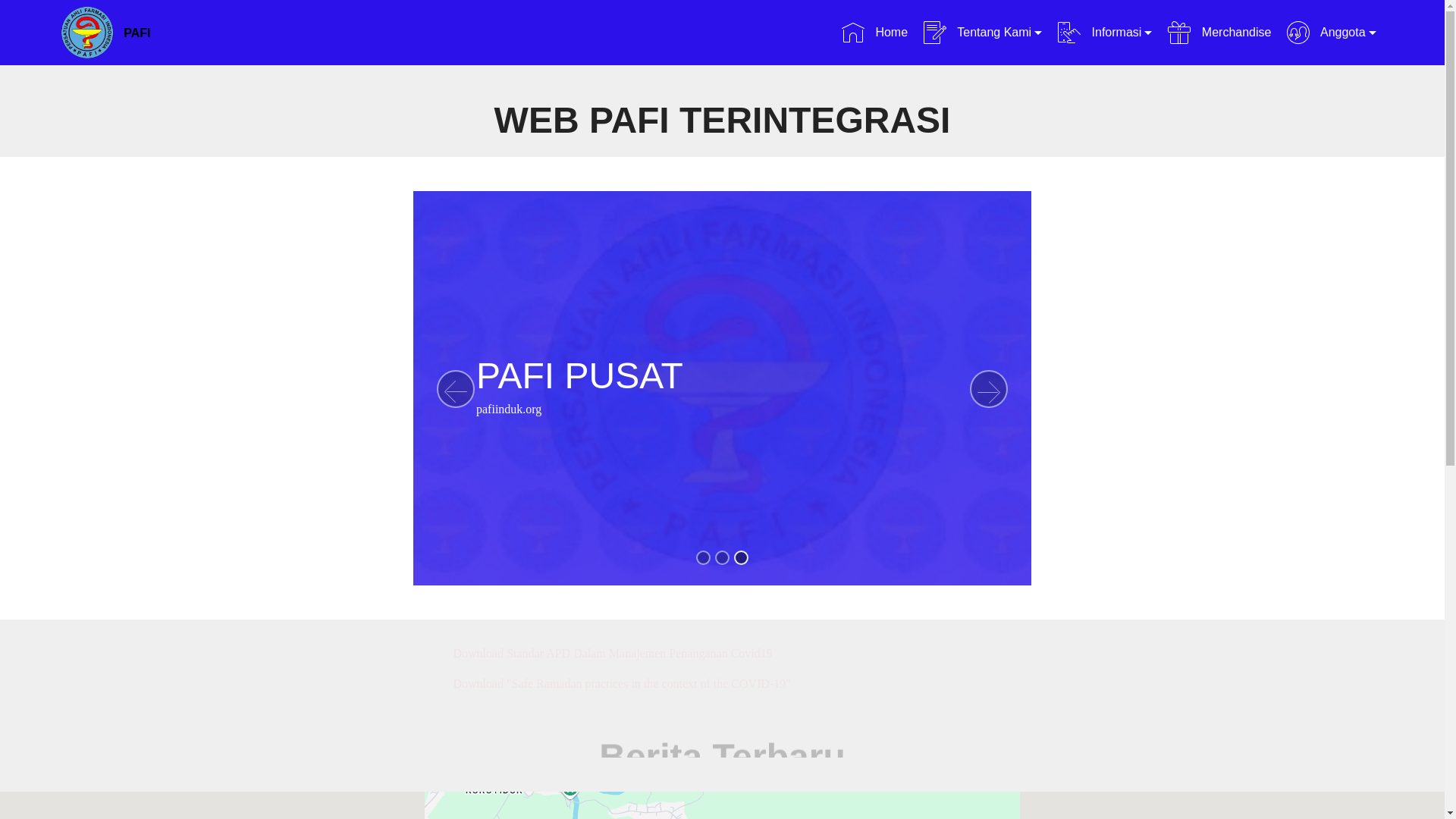 website screenshot of https://pafi-kotaargamakmur-org.pages.dev/