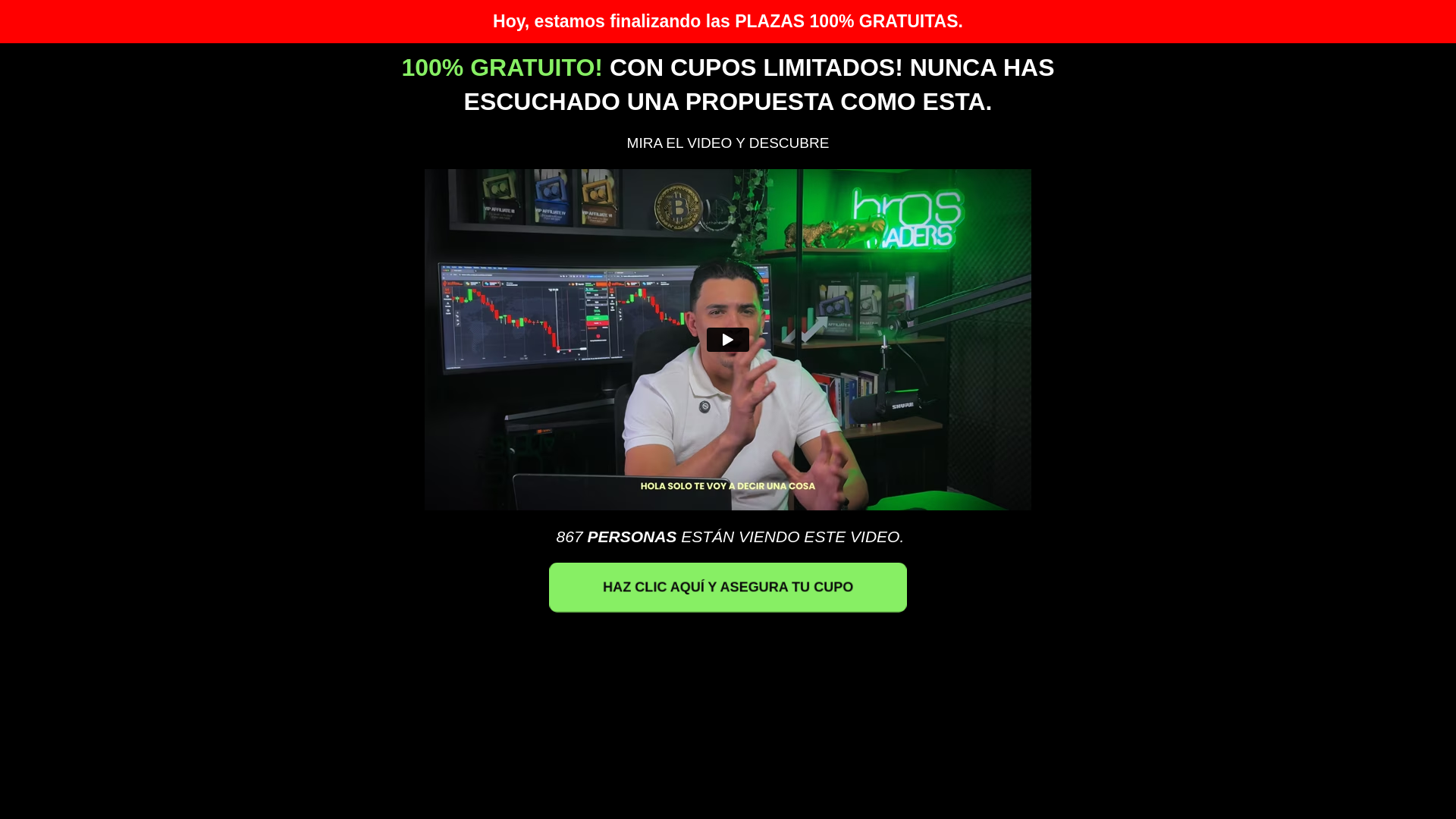 website screenshot of https://brosenvivo.lat/