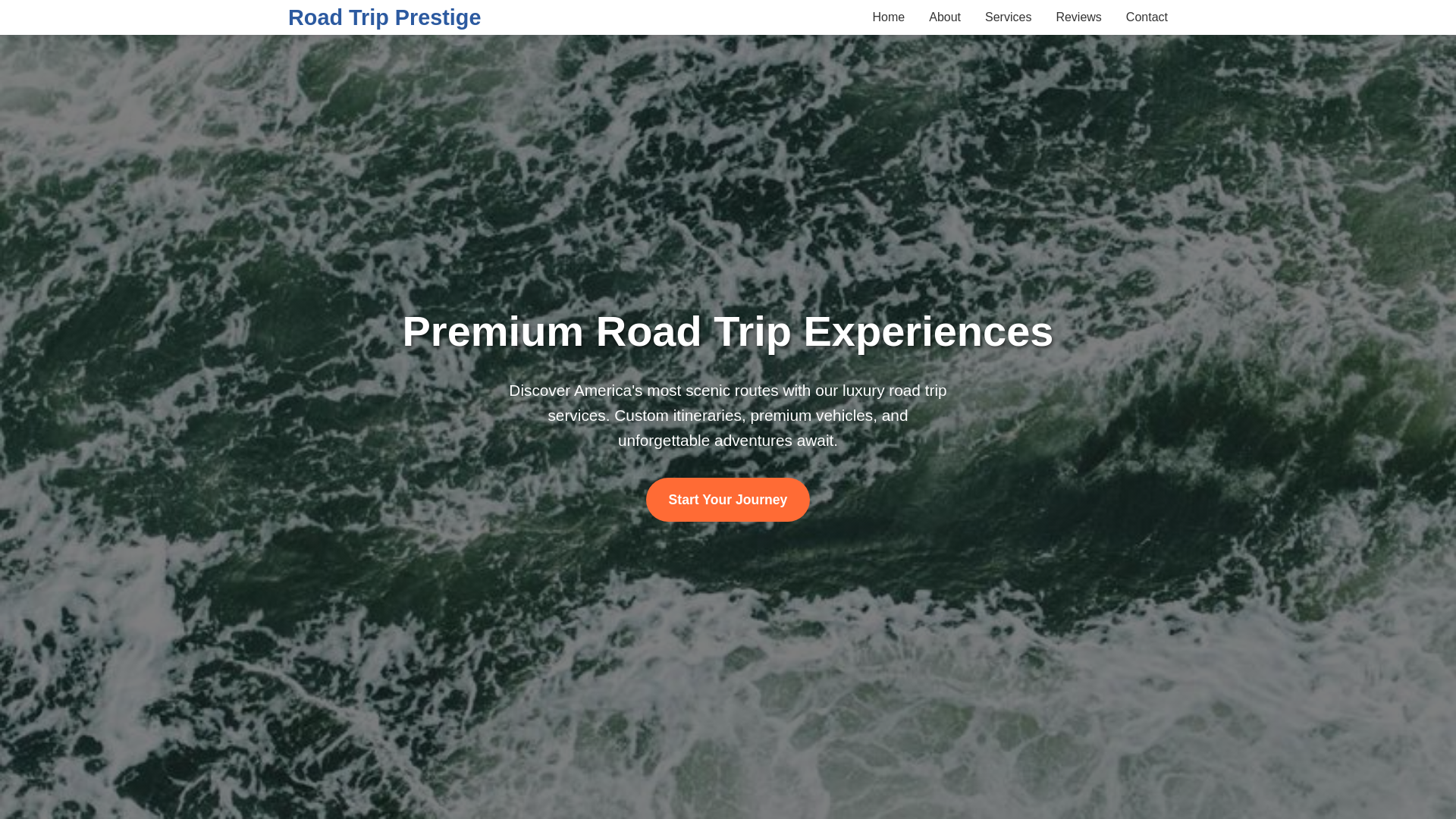 website screenshot of https://roadtripprestige.shop/