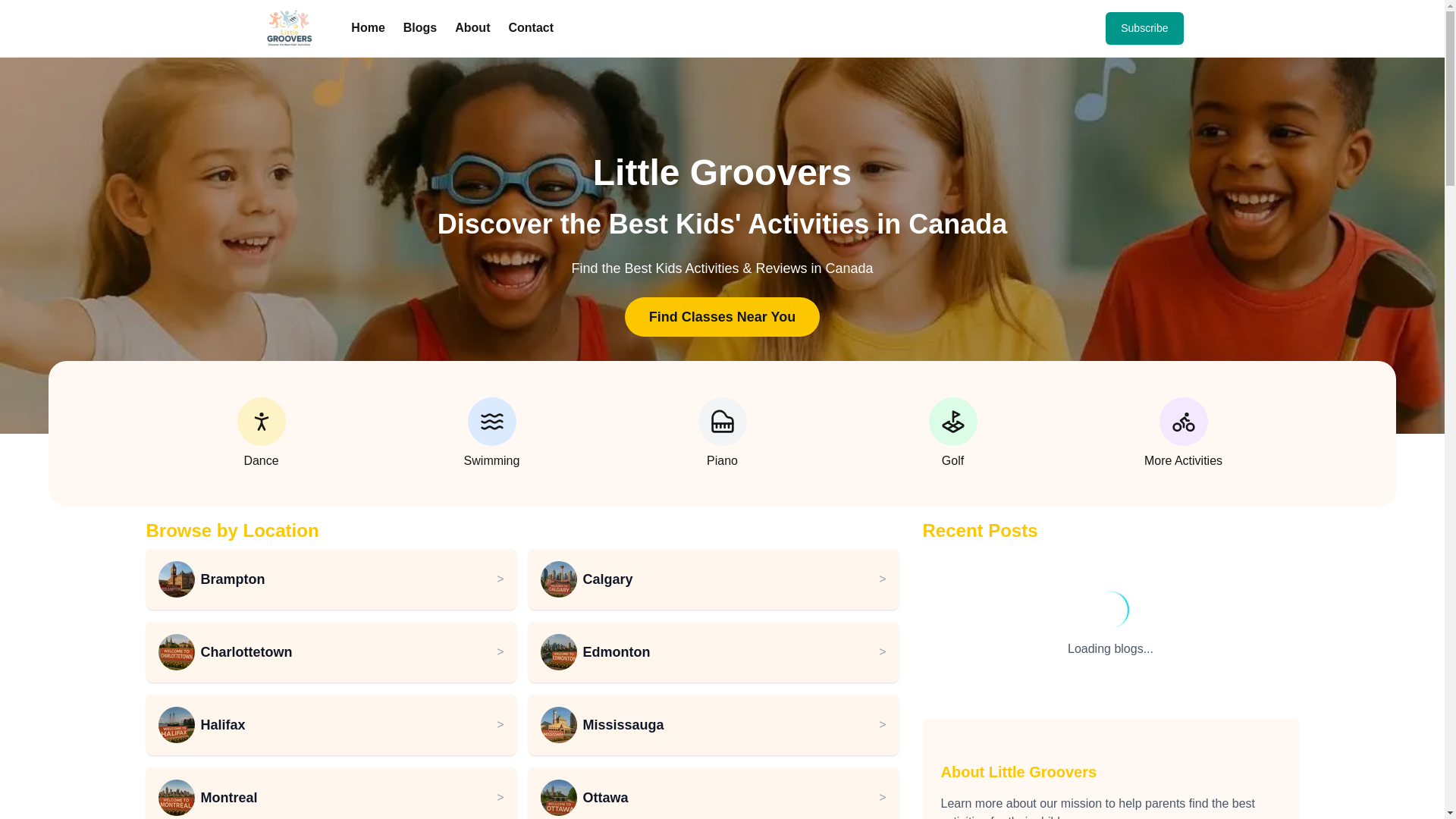 website screenshot of https://littlegroovers.blog/