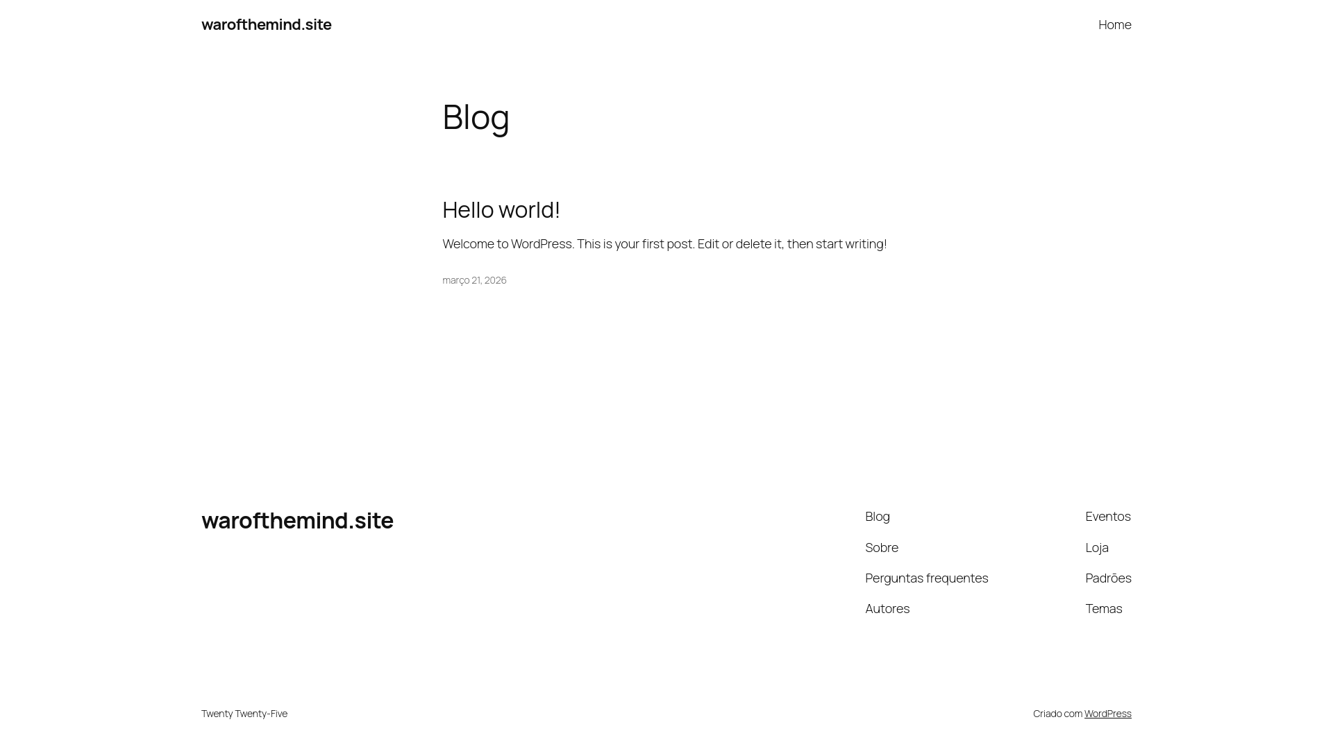 website screenshot of https://warofthemind.site/