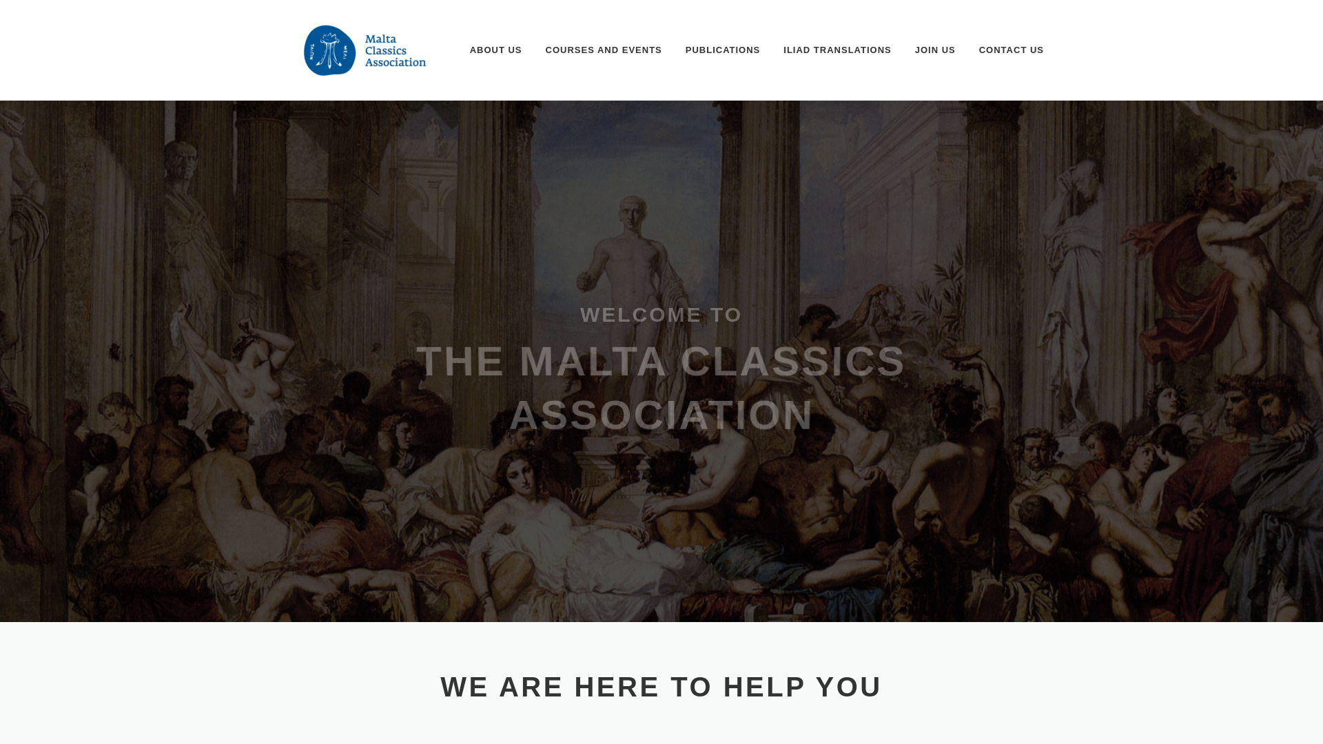 website screenshot of https://classicsmalta.org
