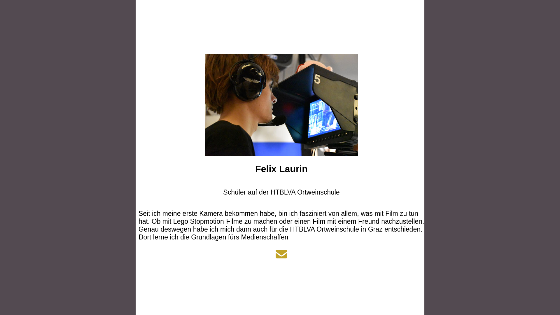 website screenshot of https://felix-laurin.at/