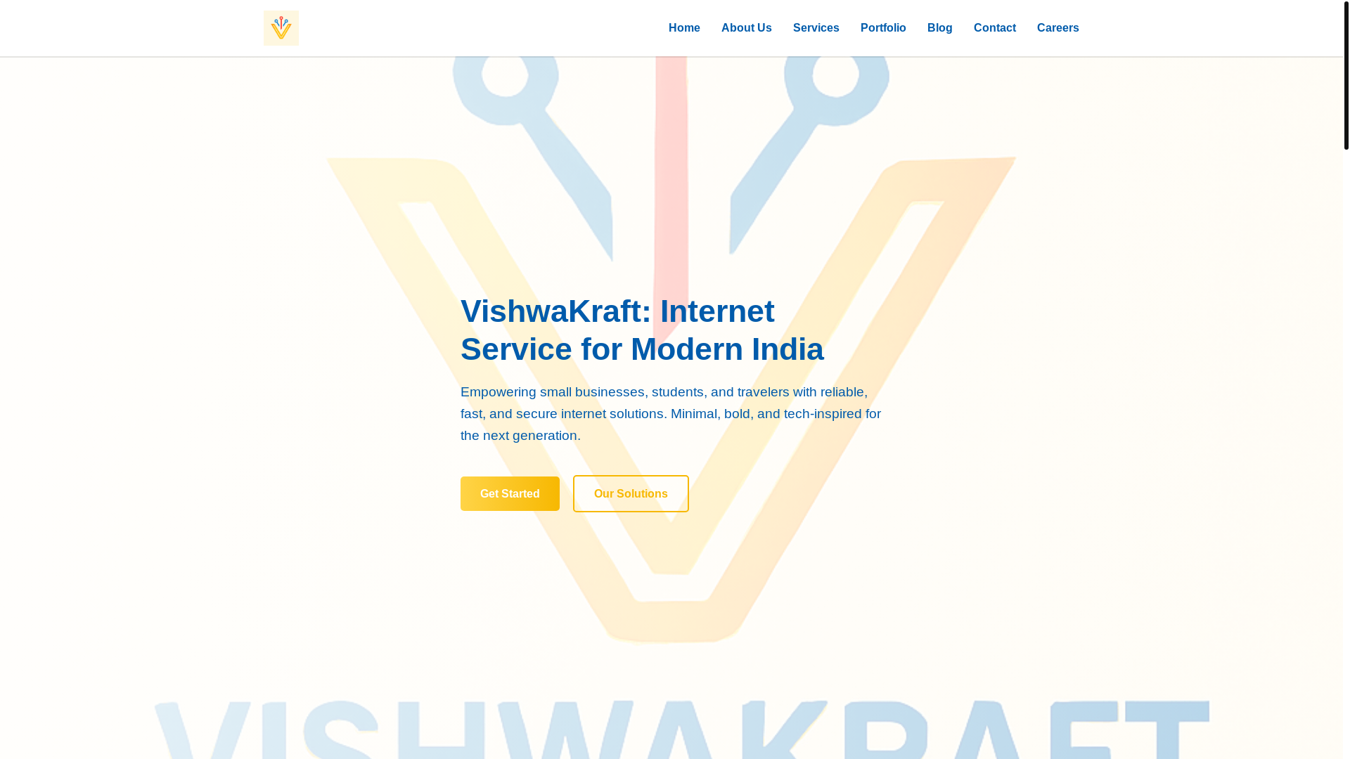 website screenshot of https://vishwakraft-site.pages.dev/