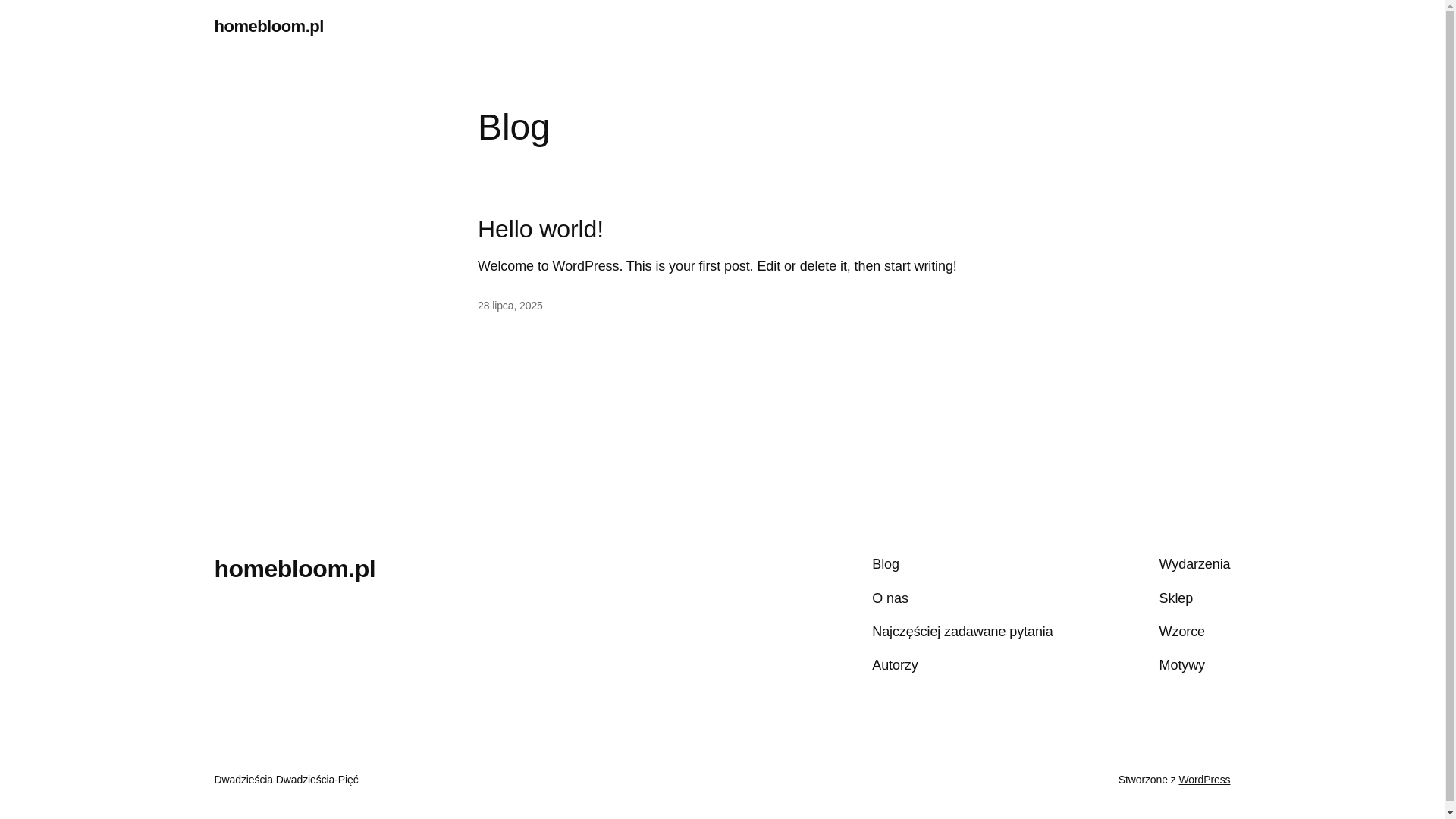 website screenshot of https://homebloom.pl/