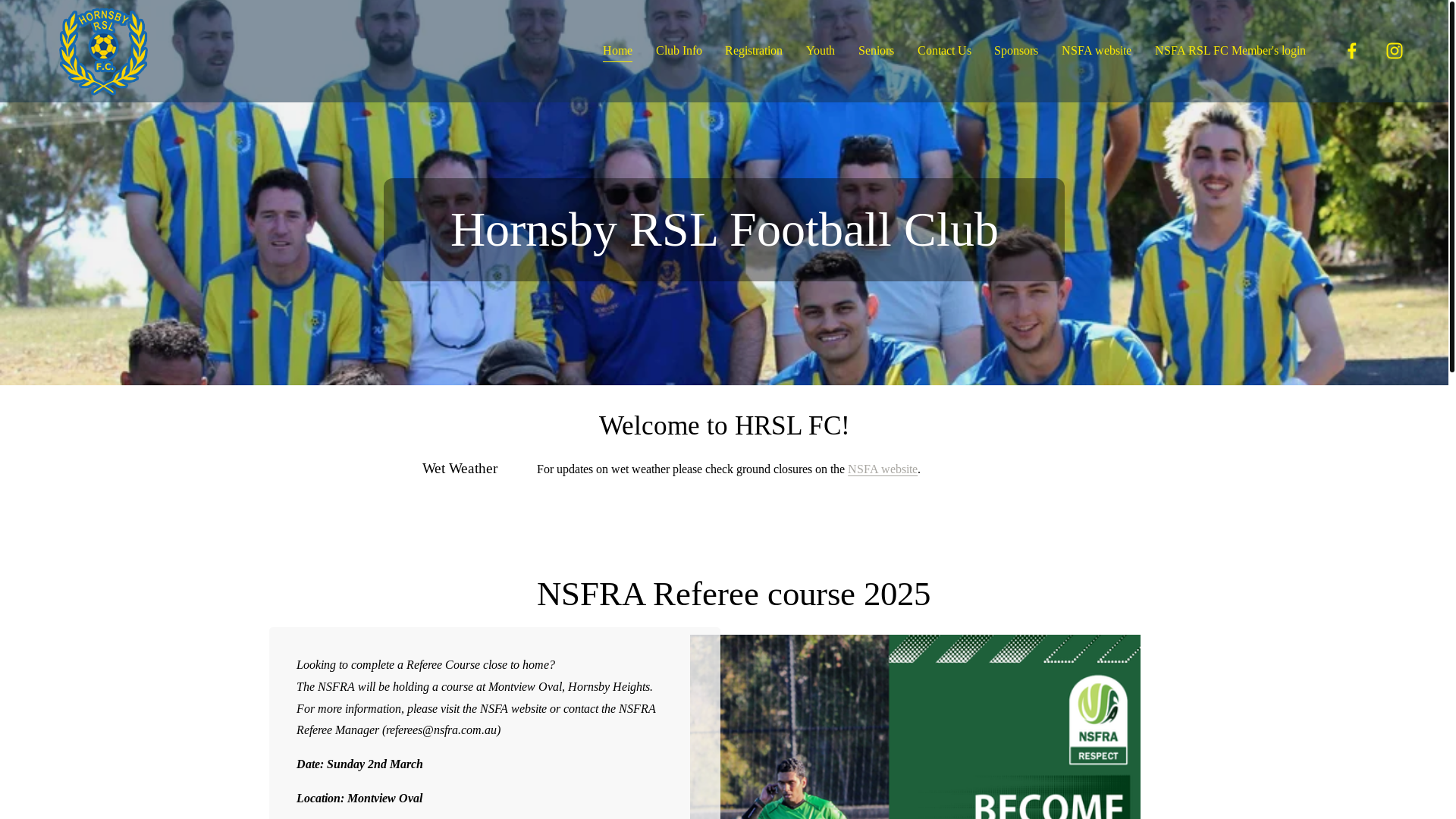 website screenshot of https://hornsbyrslfc.online/