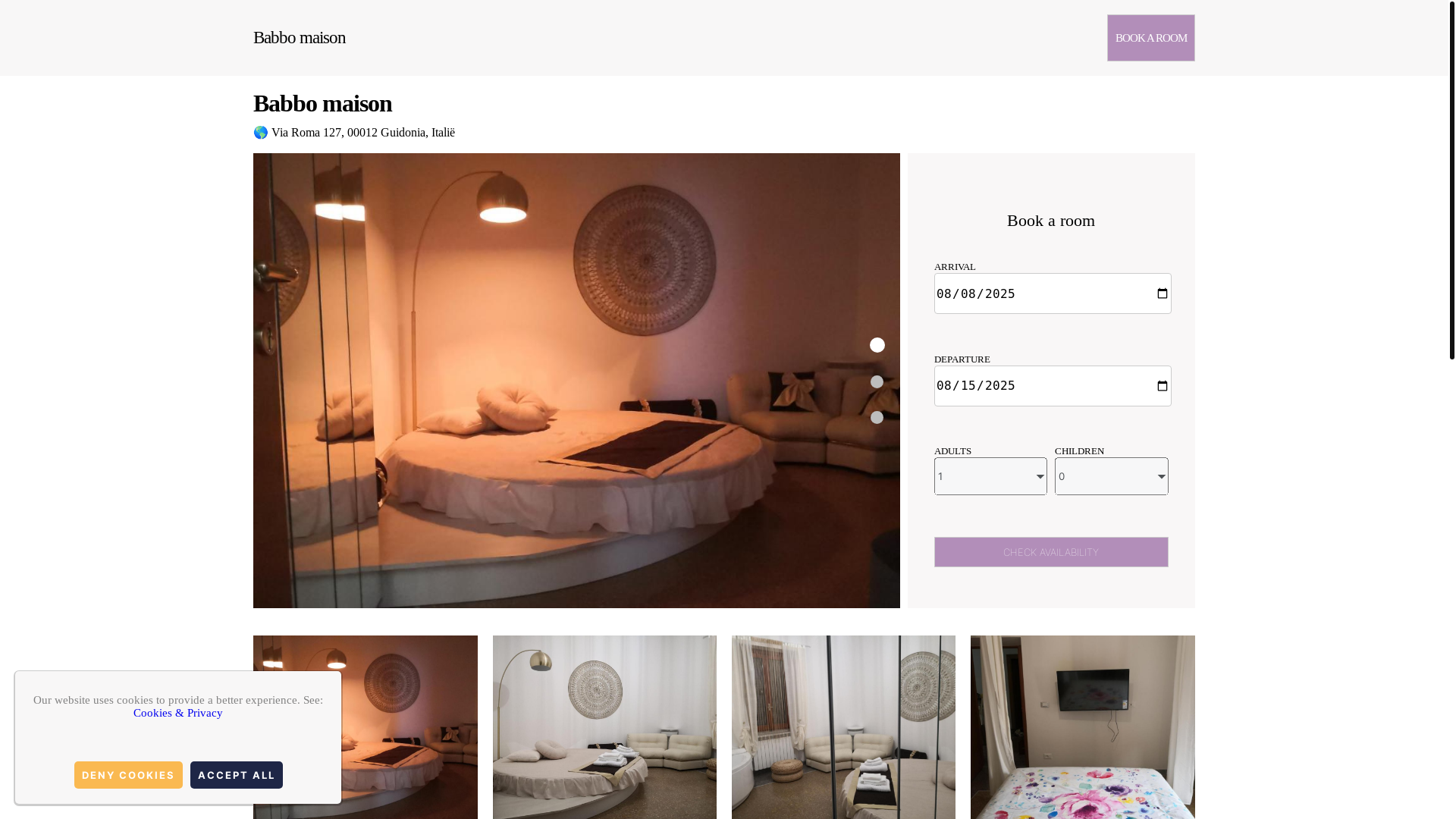 website screenshot of https://babbo-maison.com.es/