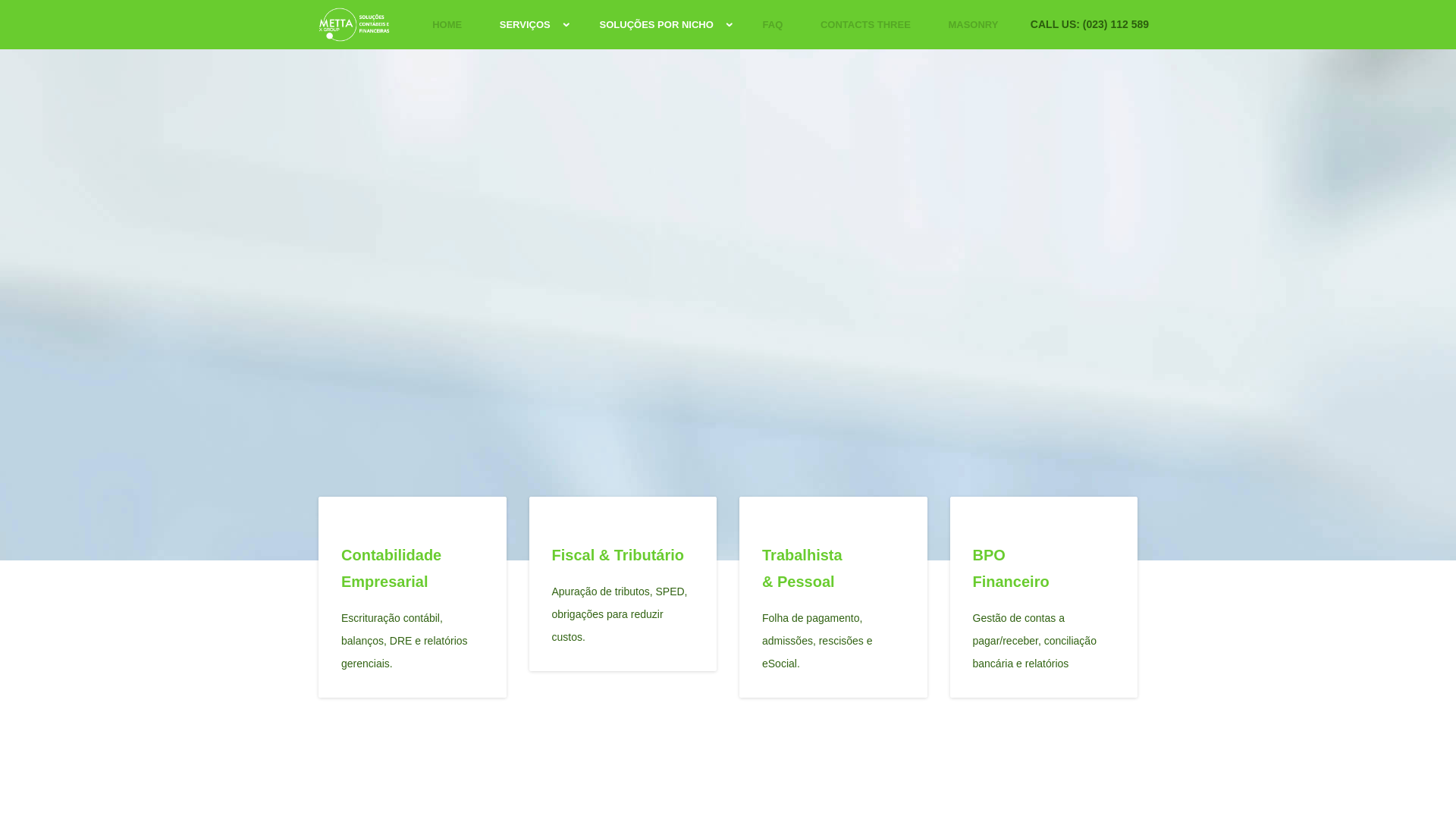 website screenshot of https://mettaxgroup.com.br