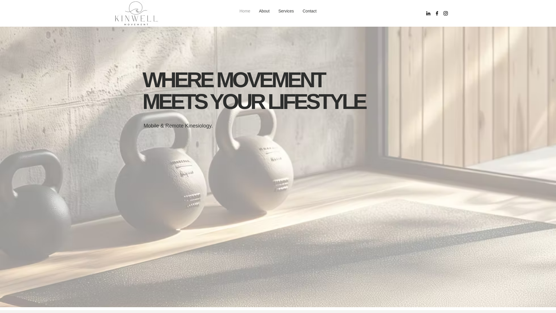 website screenshot of https://kinwellmovement.ca/