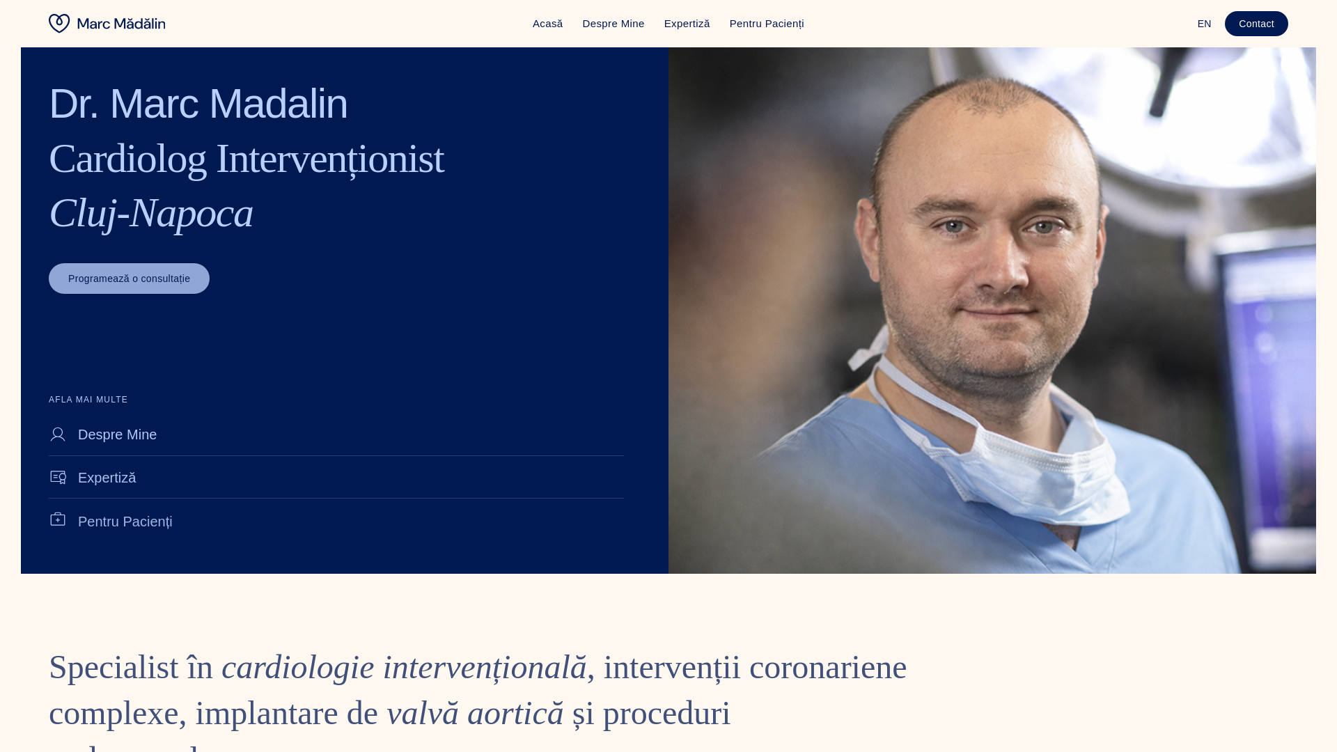 website screenshot of https://marcmadalin.pages.dev/