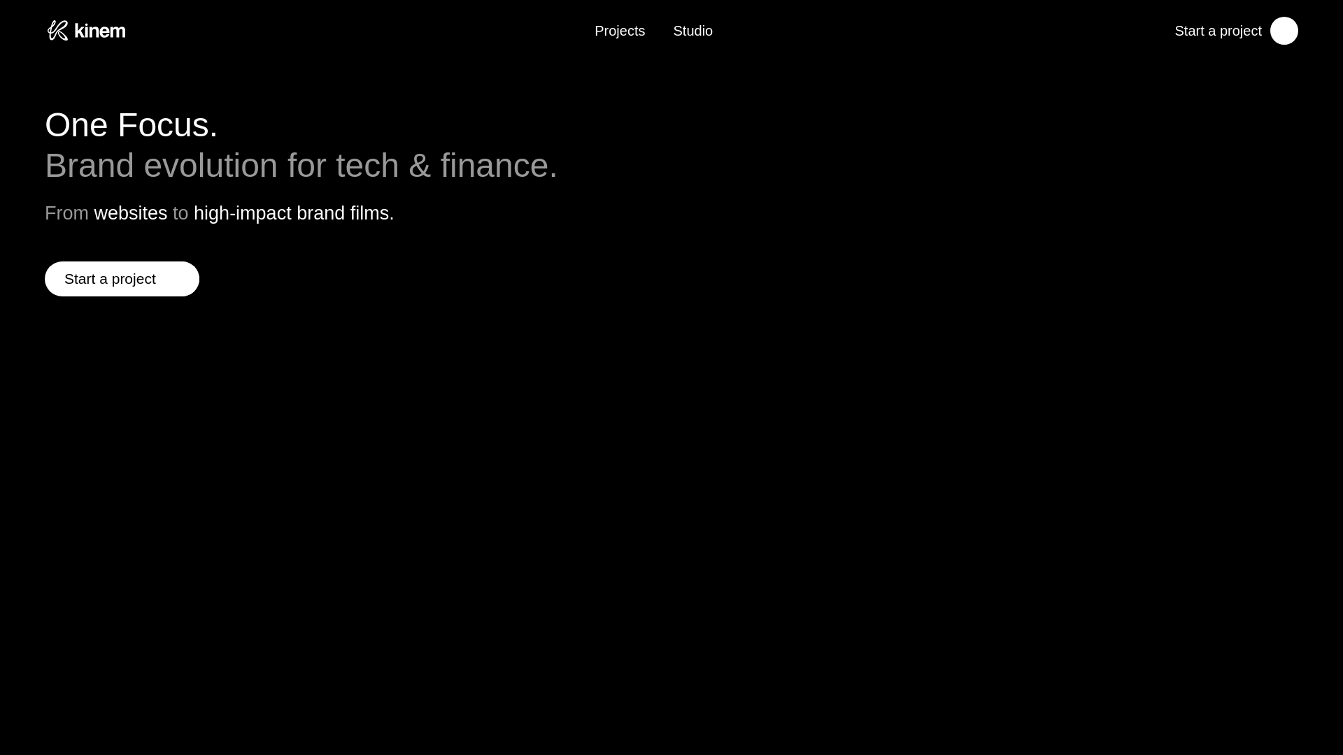 website screenshot of https://kinemstudio.com/