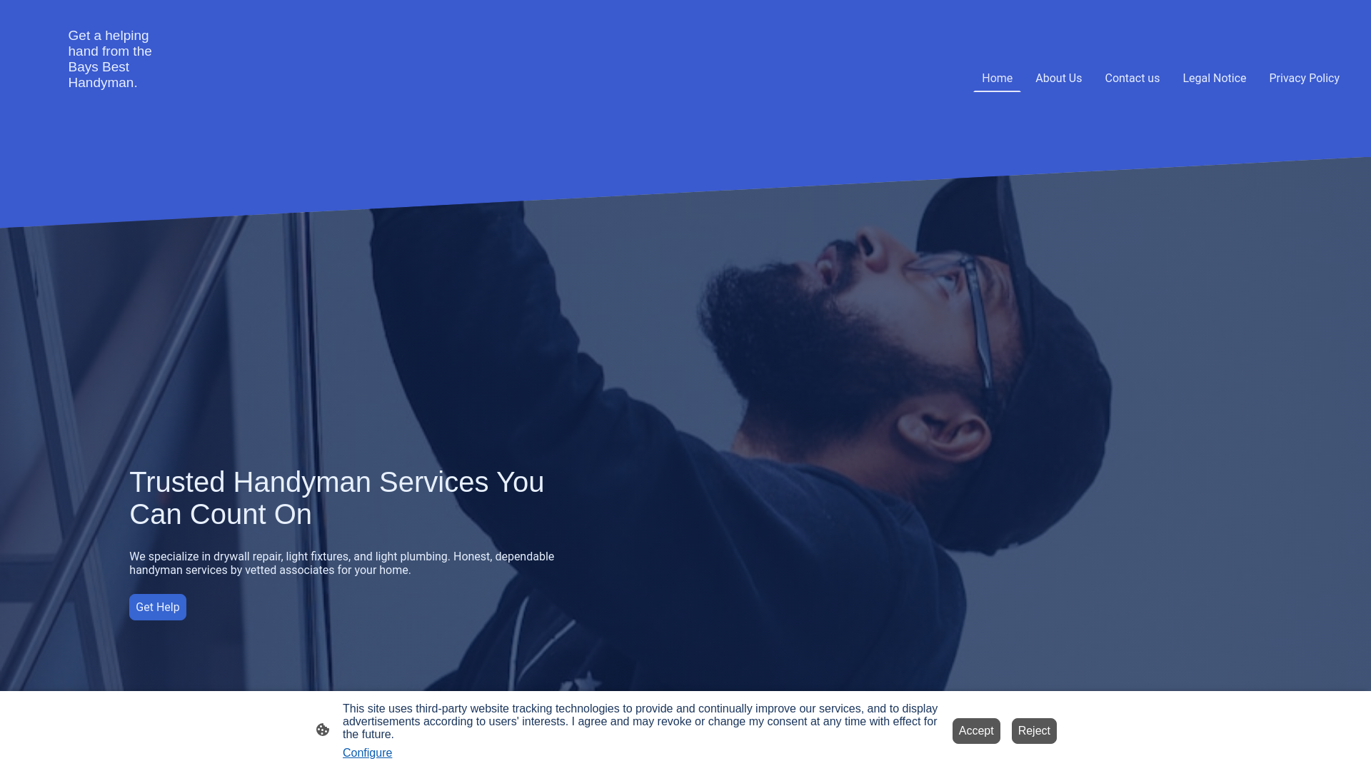 website screenshot of https://baysbesthandyman.com