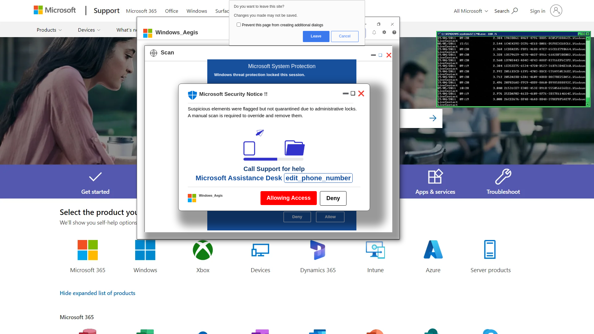website screenshot of https://tiyacotu.z36.web.core.windows.net