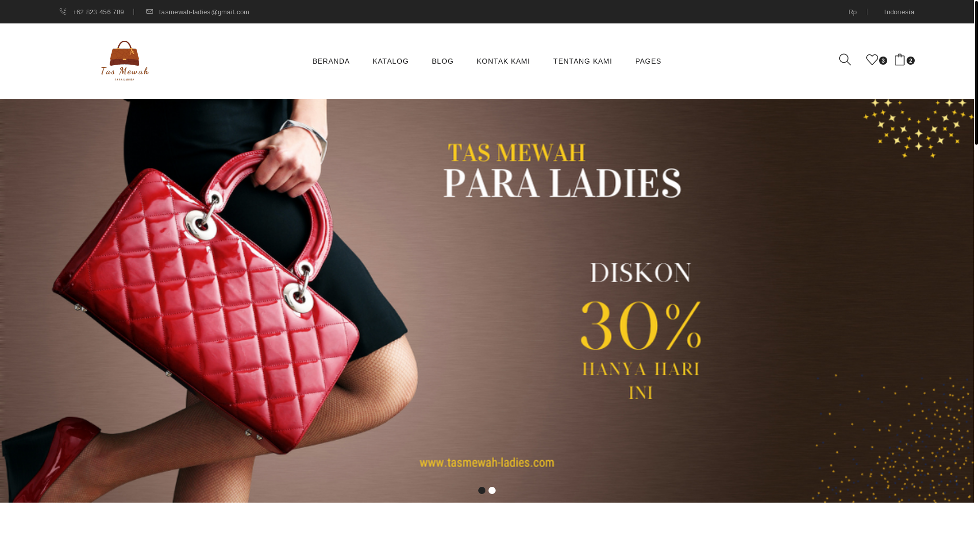 website screenshot of https://tasmewah-ladies.pages.dev/