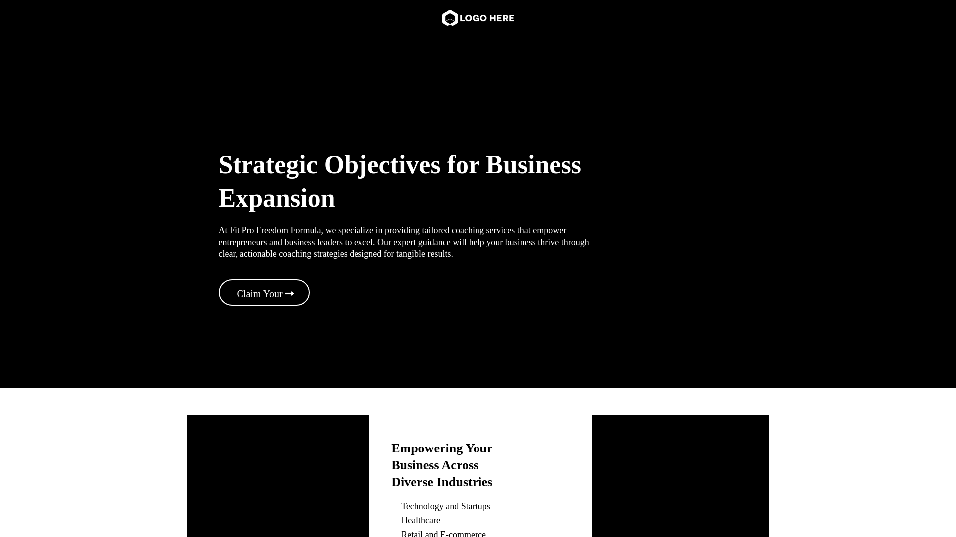 website screenshot of https://fitprofreedomformula.com/