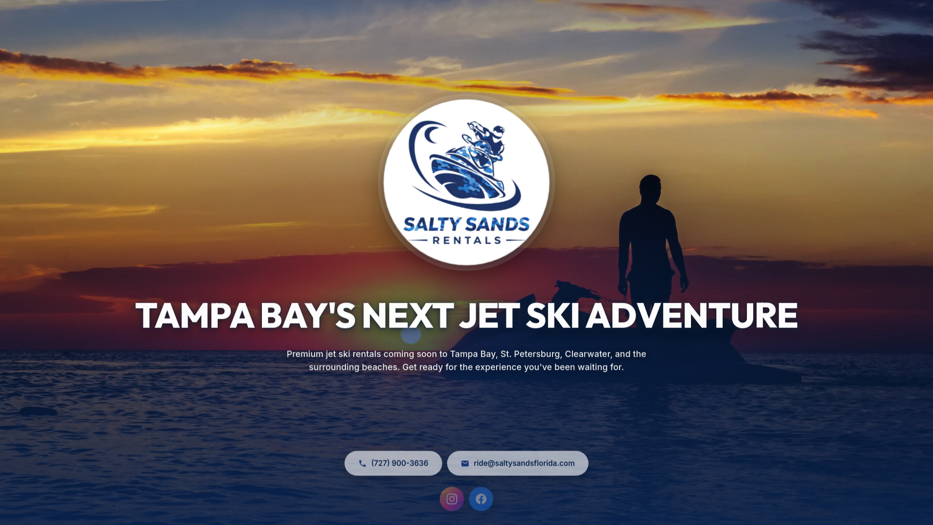 website screenshot of https://saltysandsflorida.com/