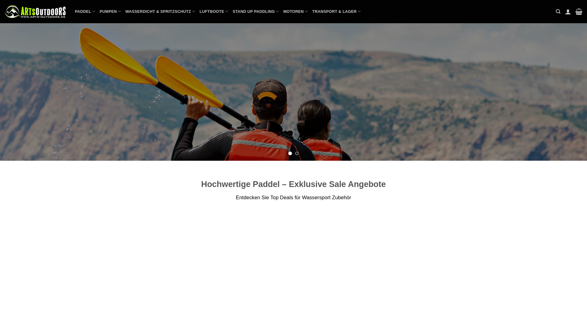 website screenshot of https://arts-outdoorssale.com/