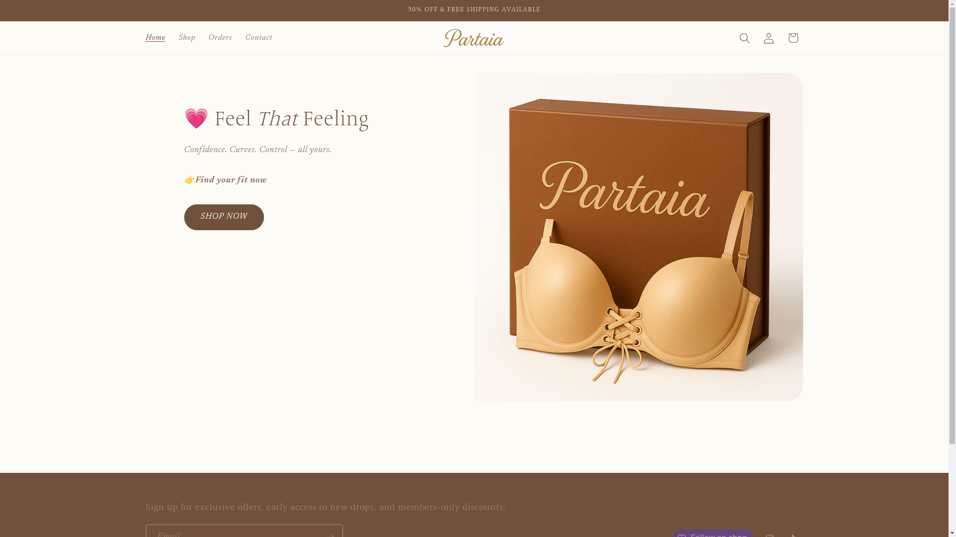 website screenshot of https://partaiabeauty.store/