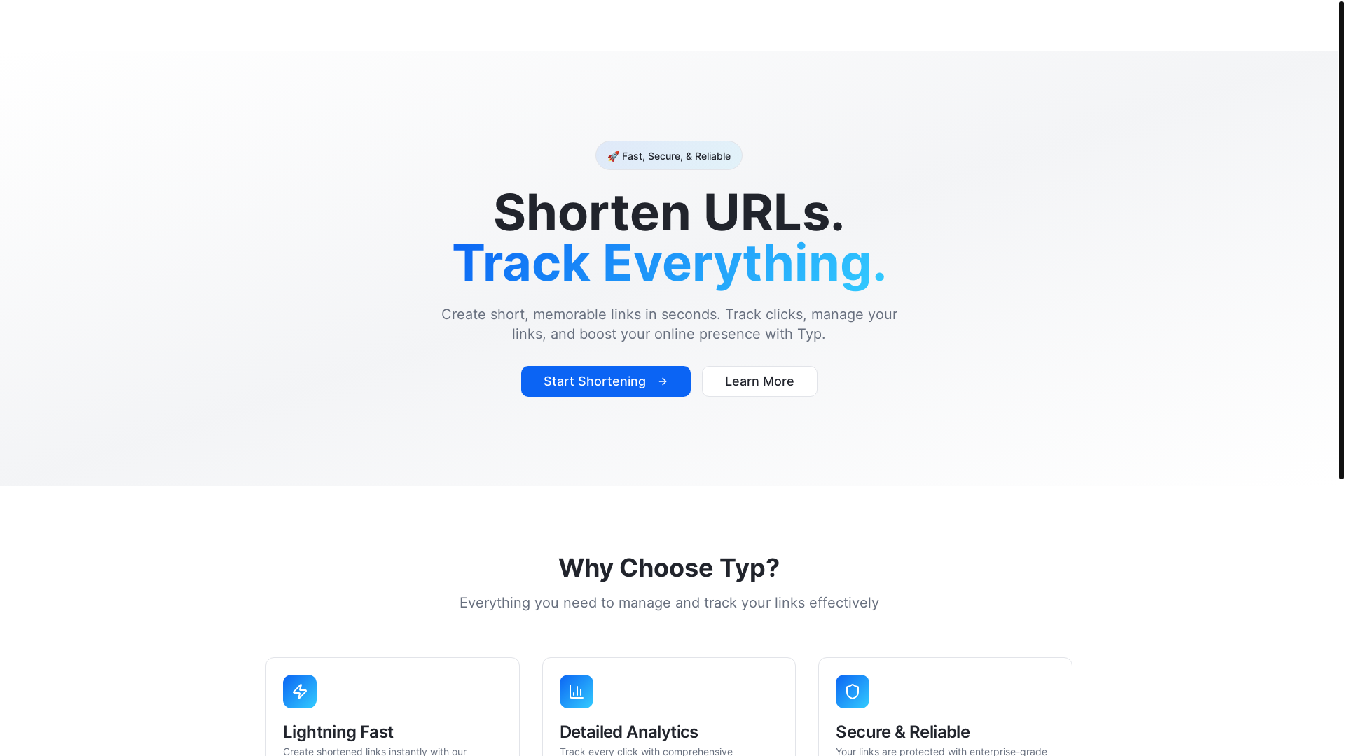 website screenshot of https://typly-link-stats.pages.dev/