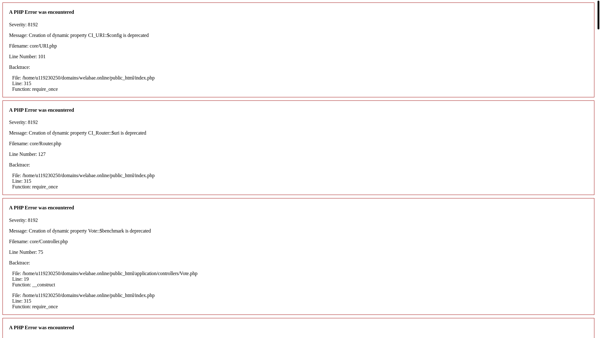 website screenshot of https://welabae.online/