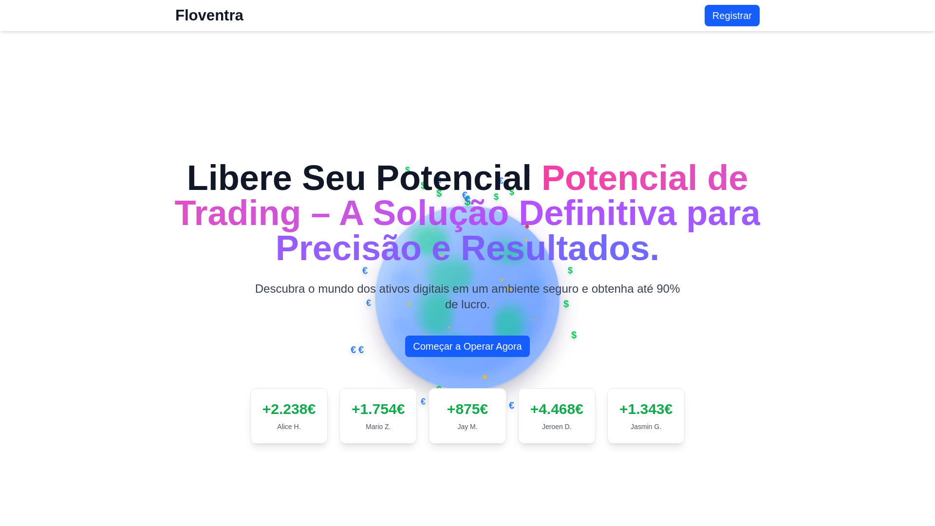 website screenshot of https://floventra-official.com