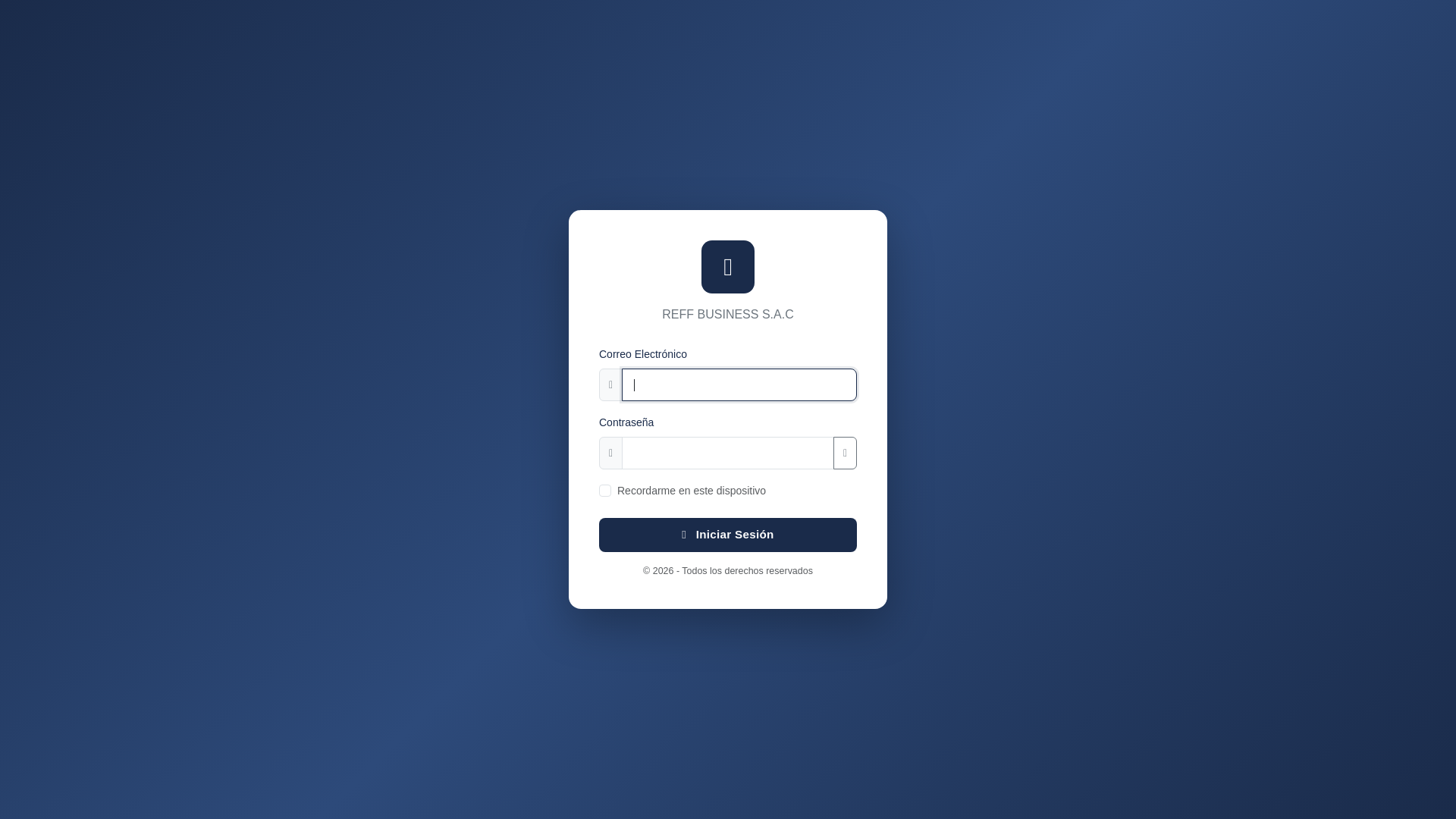 website screenshot of https://almacenreffsac.net/