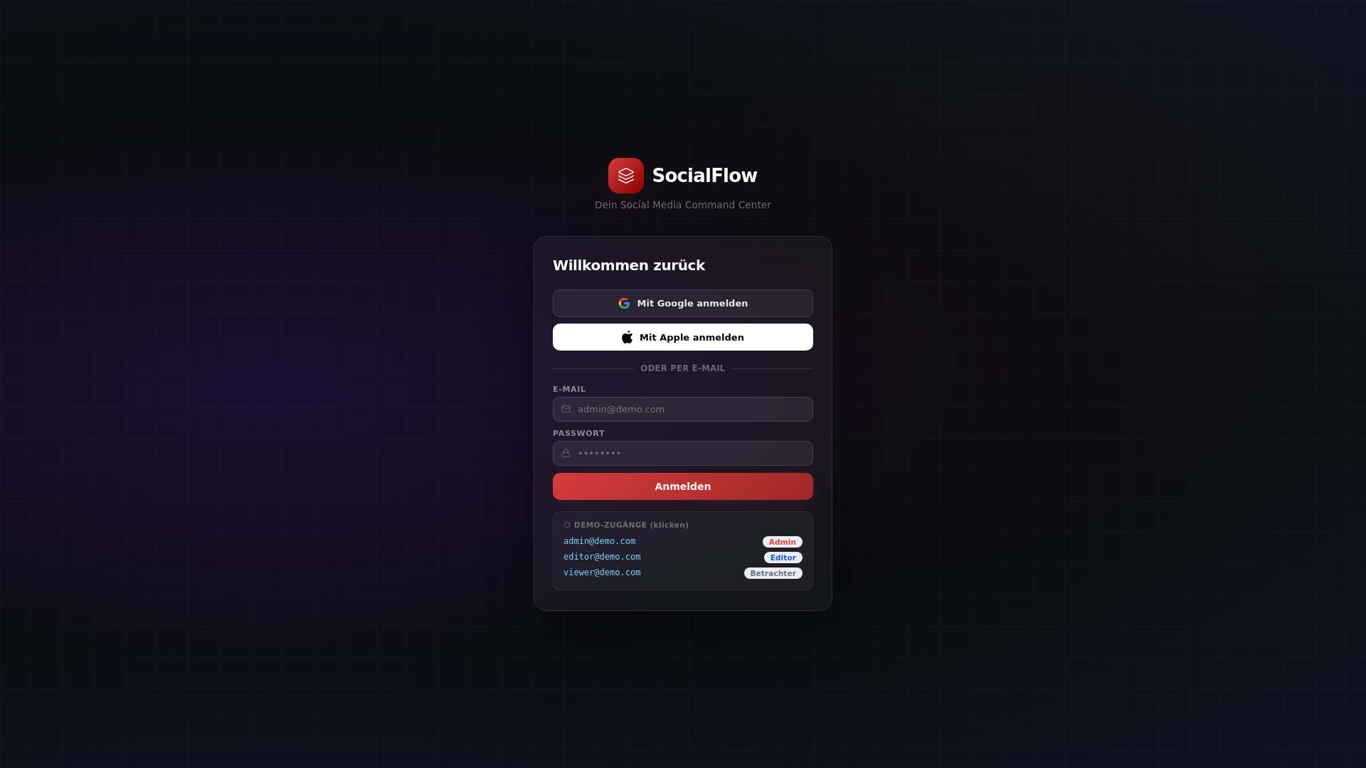 website screenshot of https://socialflow-pro.pages.dev/