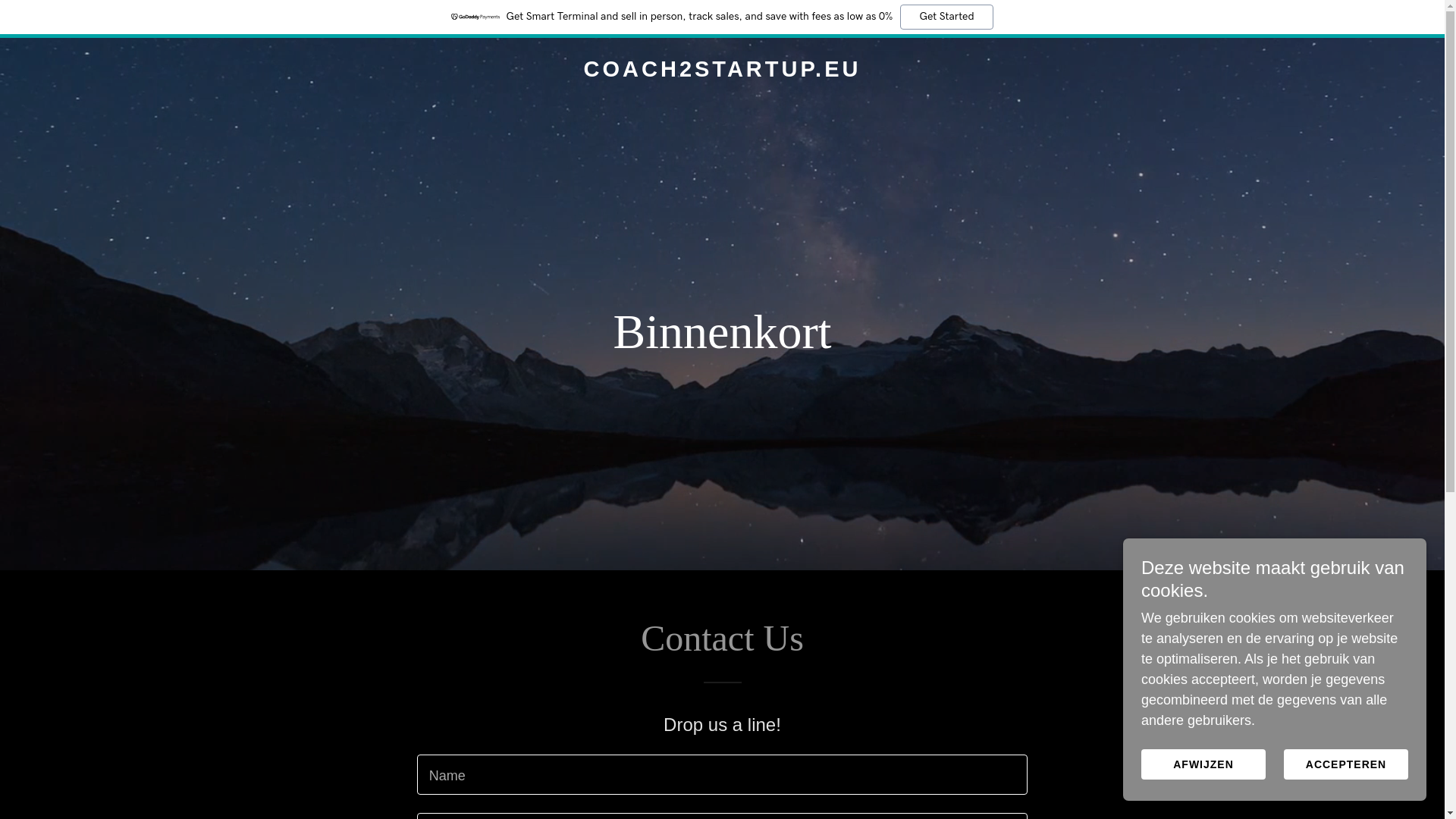 website screenshot of https://coach2startup.eu/
