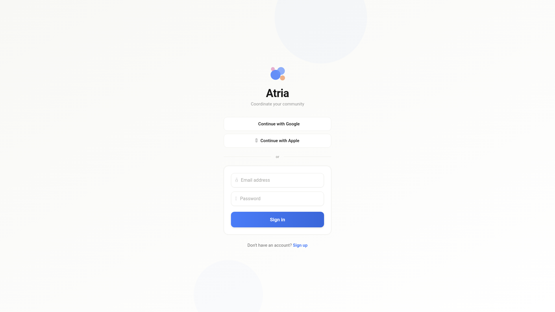 website screenshot of https://atria-4bj.pages.dev/