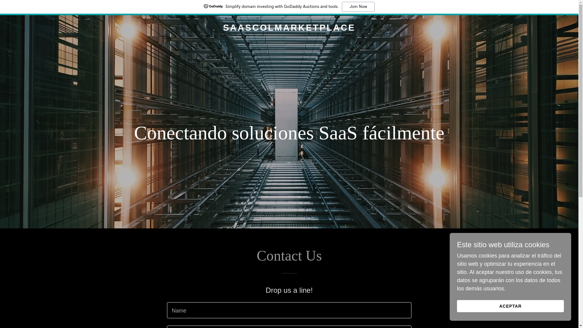 website screenshot of https://saascolmarketplace.com/