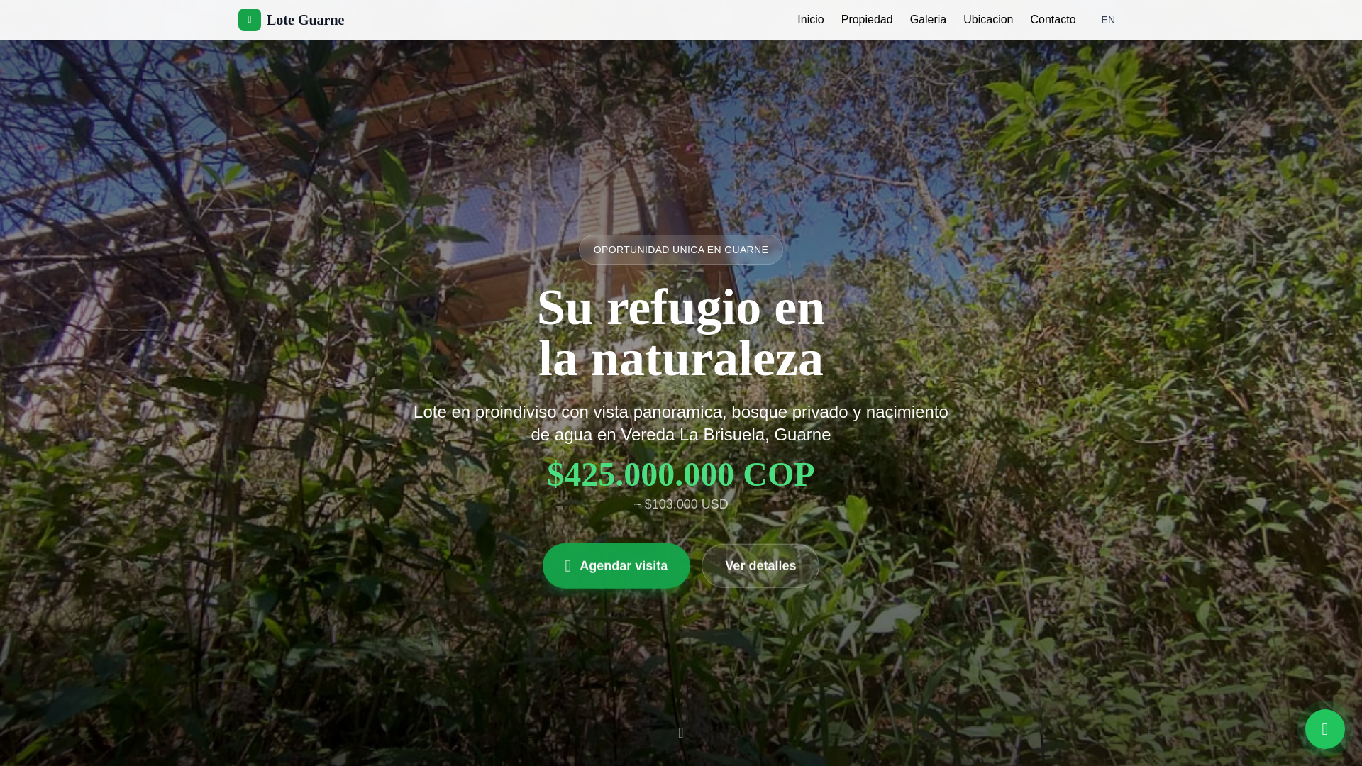 website screenshot of https://lote-guarne.pages.dev/