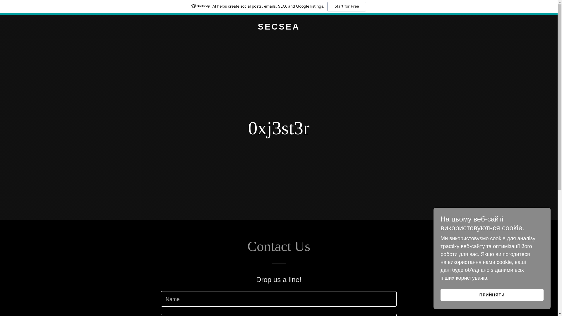 website screenshot of https://secsea.guru/