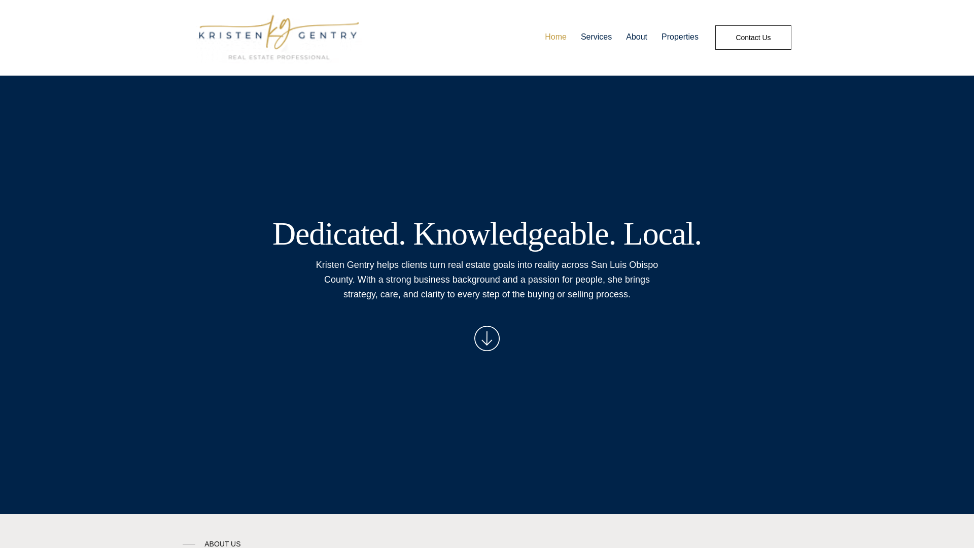 website screenshot of https://kimandkristen.com/