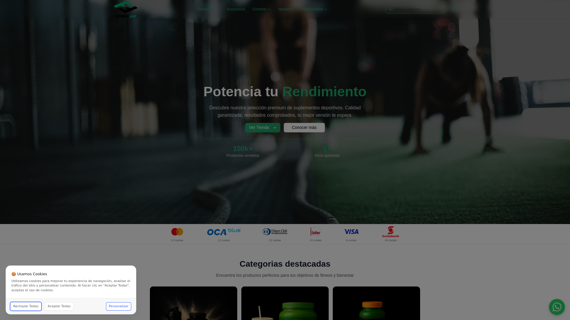 website screenshot of https://fitness-lab-test.pages.dev/
