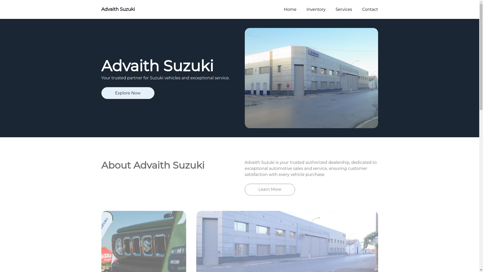 website screenshot of https://advaithsuzuki.shop/