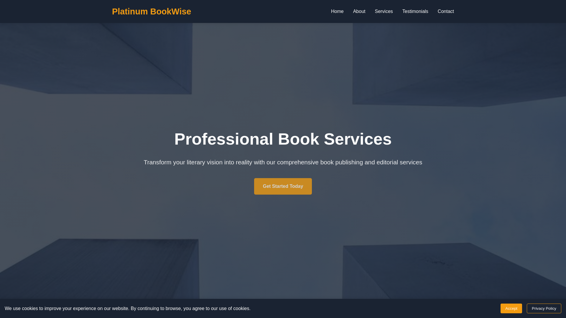 website screenshot of https://platinumbookwise.cyou/