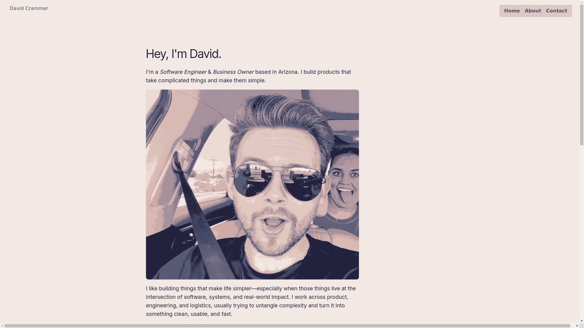 website screenshot of https://davidcrammer-website.pages.dev/