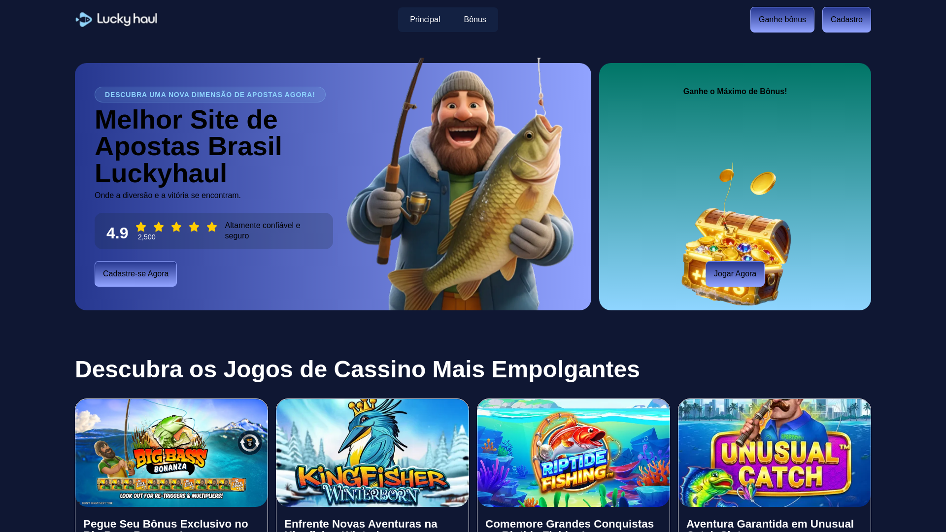 website screenshot of https://luckyhaul-top.pages.dev/