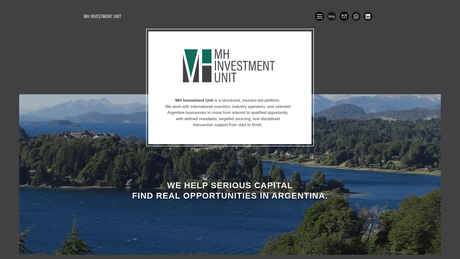website screenshot of https://mhinvestmentunit.com/
