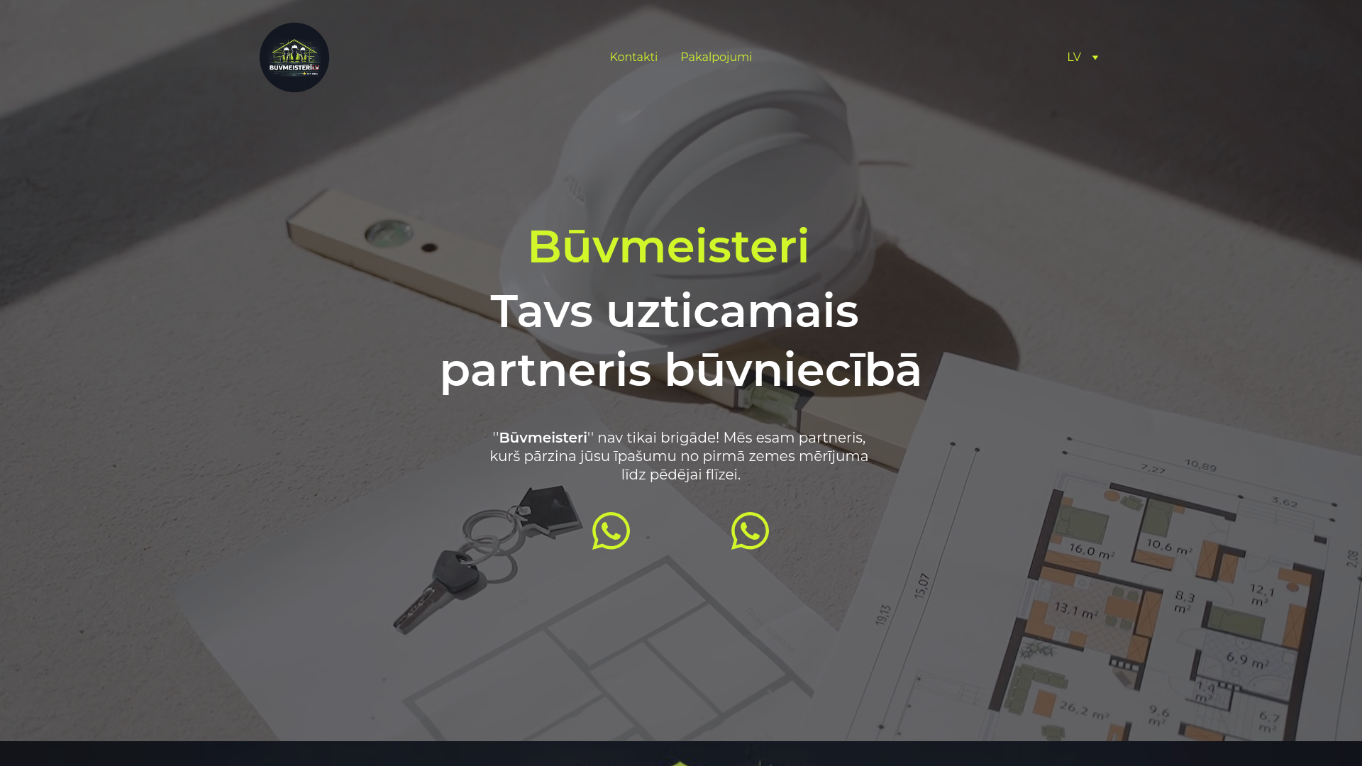 website screenshot of https://buvmeisteri.lv