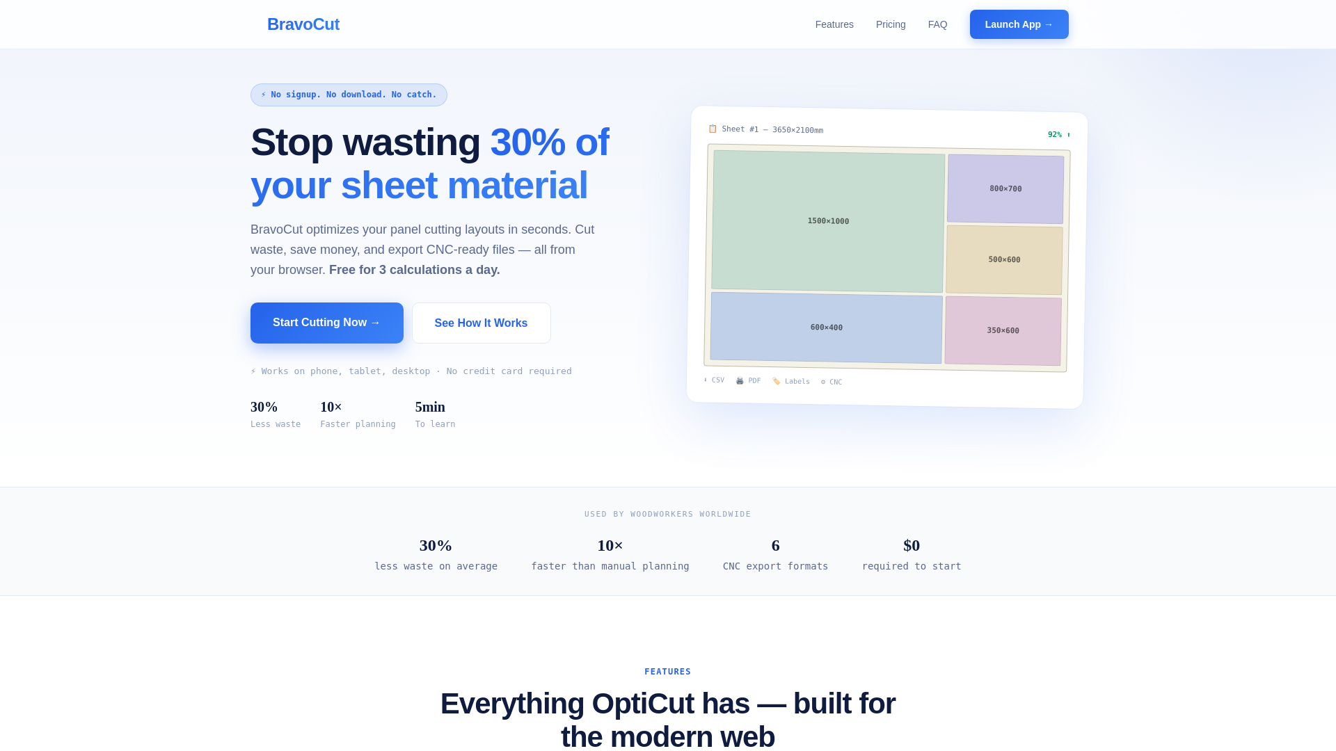 website screenshot of https://bravocut.pro/