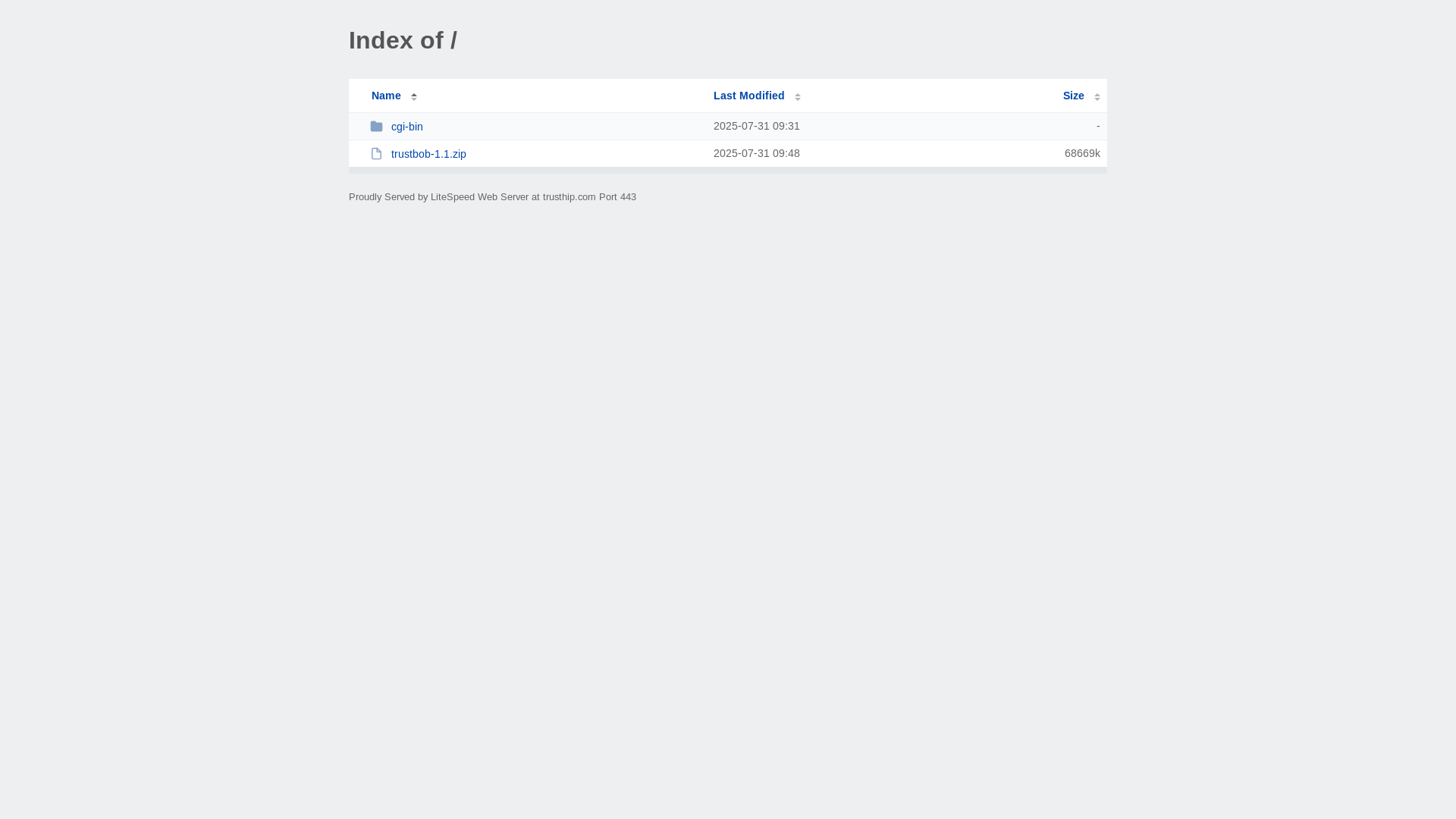 website screenshot of https://trusthip.com/
